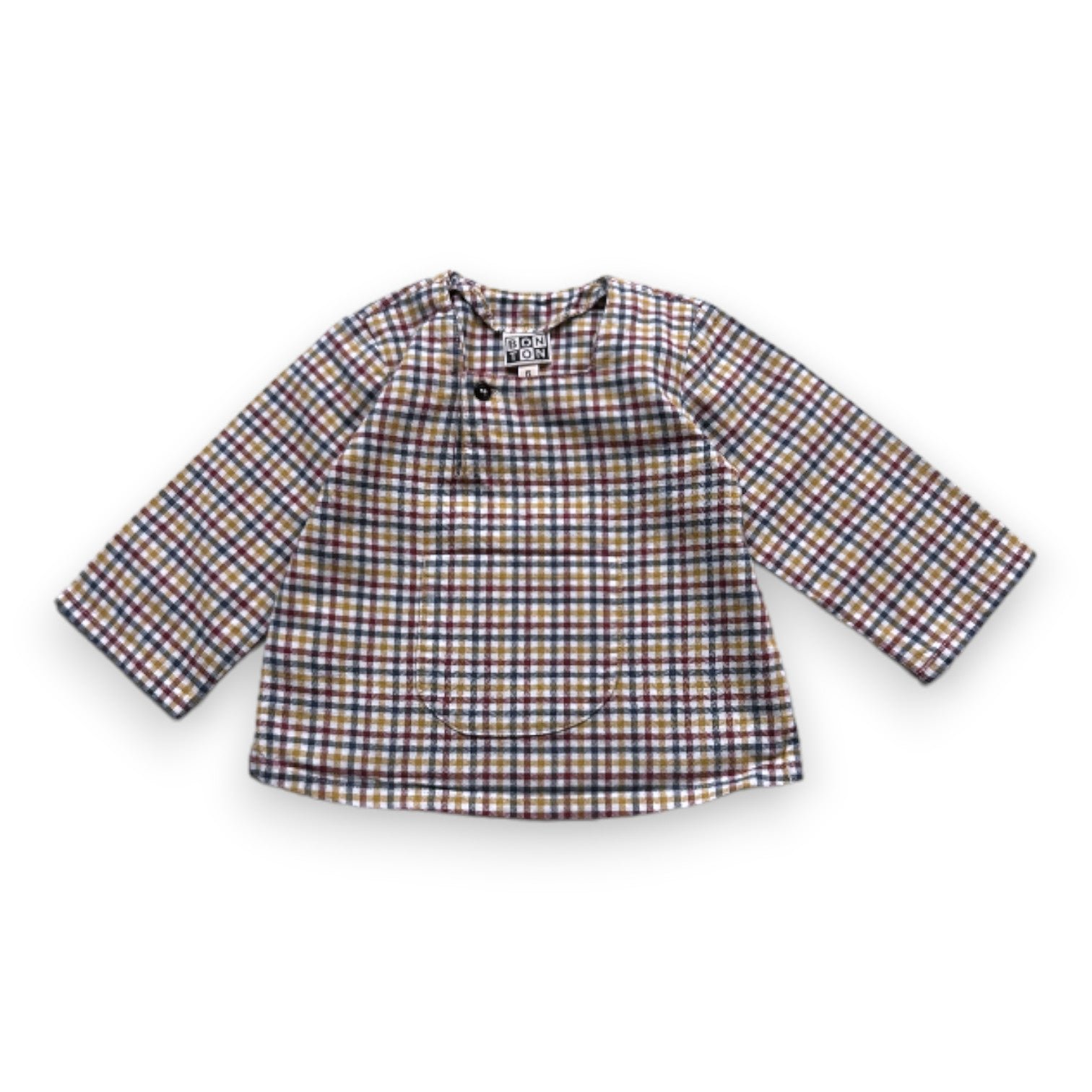 Blue baby blouse - 6 months BONTON - Seconde Main Blue