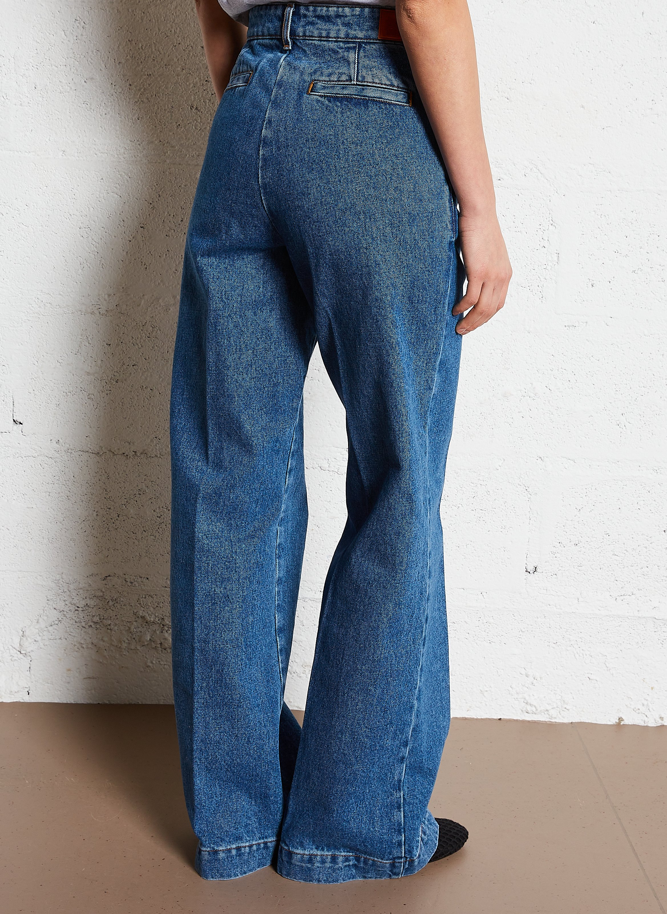 Bootcut cotton jeans SOEUR Blue