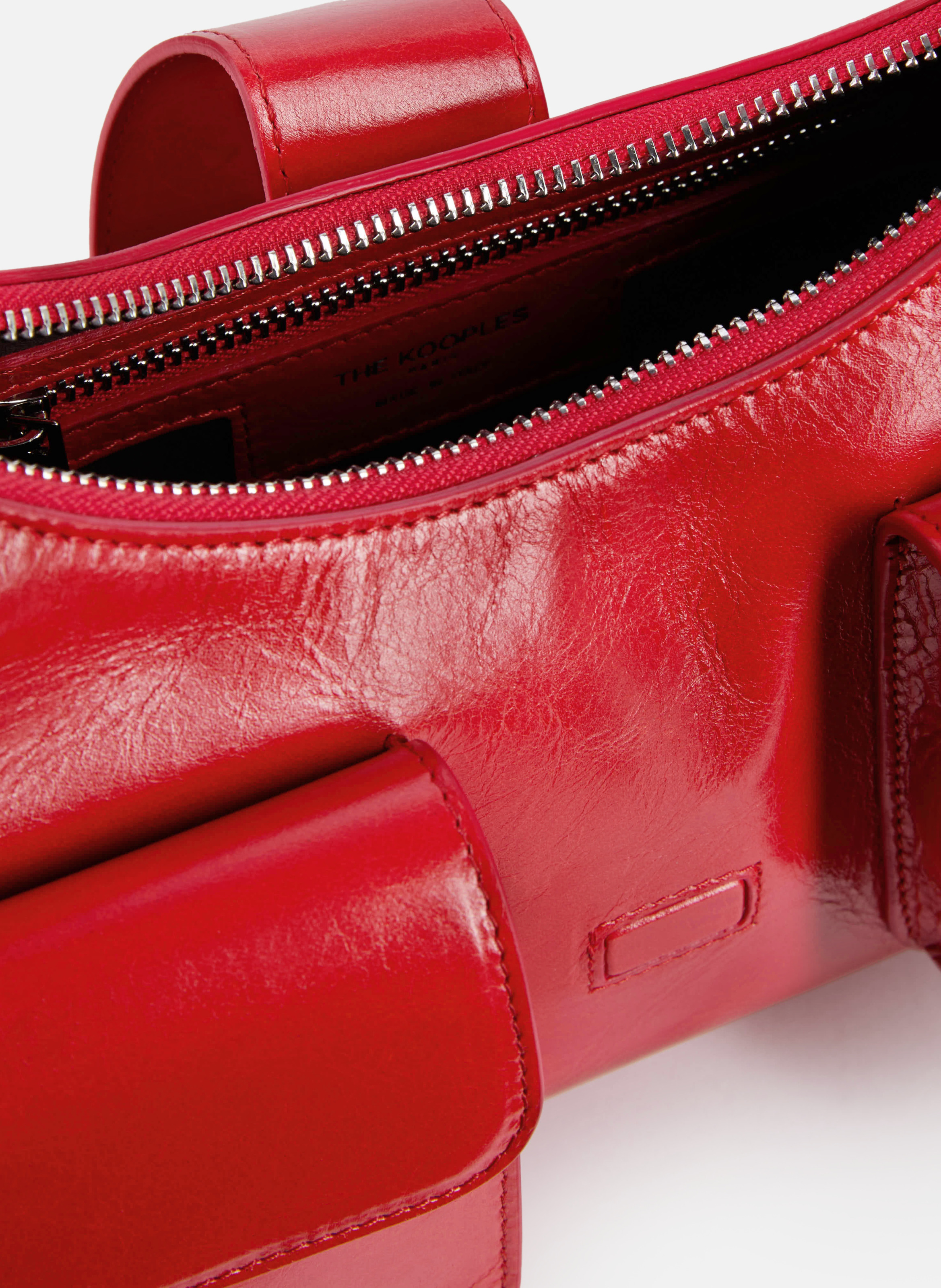Sac amelia en cuir craquelé THE KOOPLES Rouge