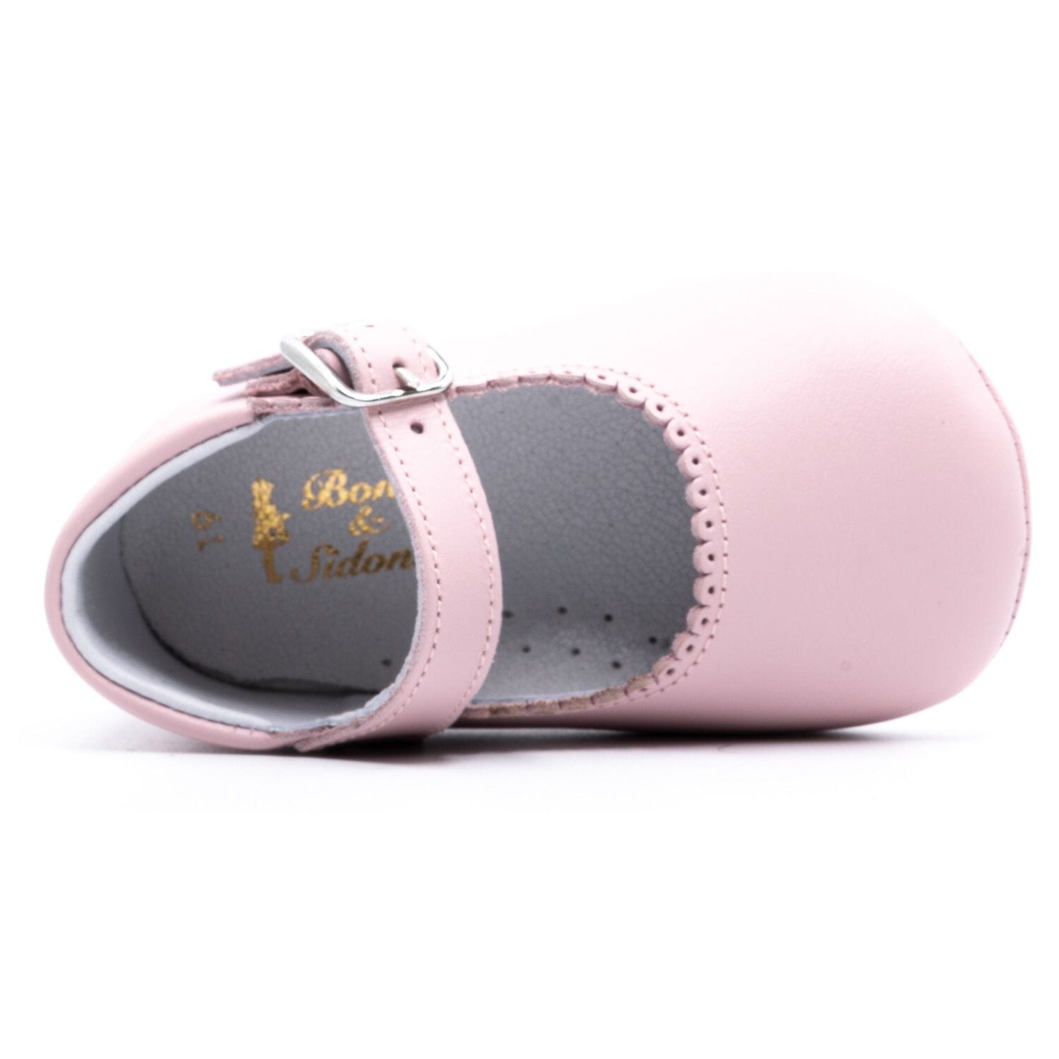 Girls leather slipper Boni & Sidonie Pink