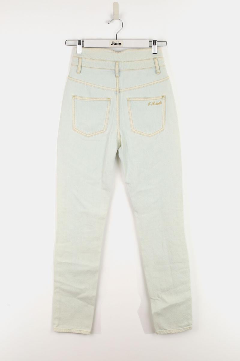 Cotton straight jeans ISABEL MARANT ÉTOILE - SECONDE MAIN Blue