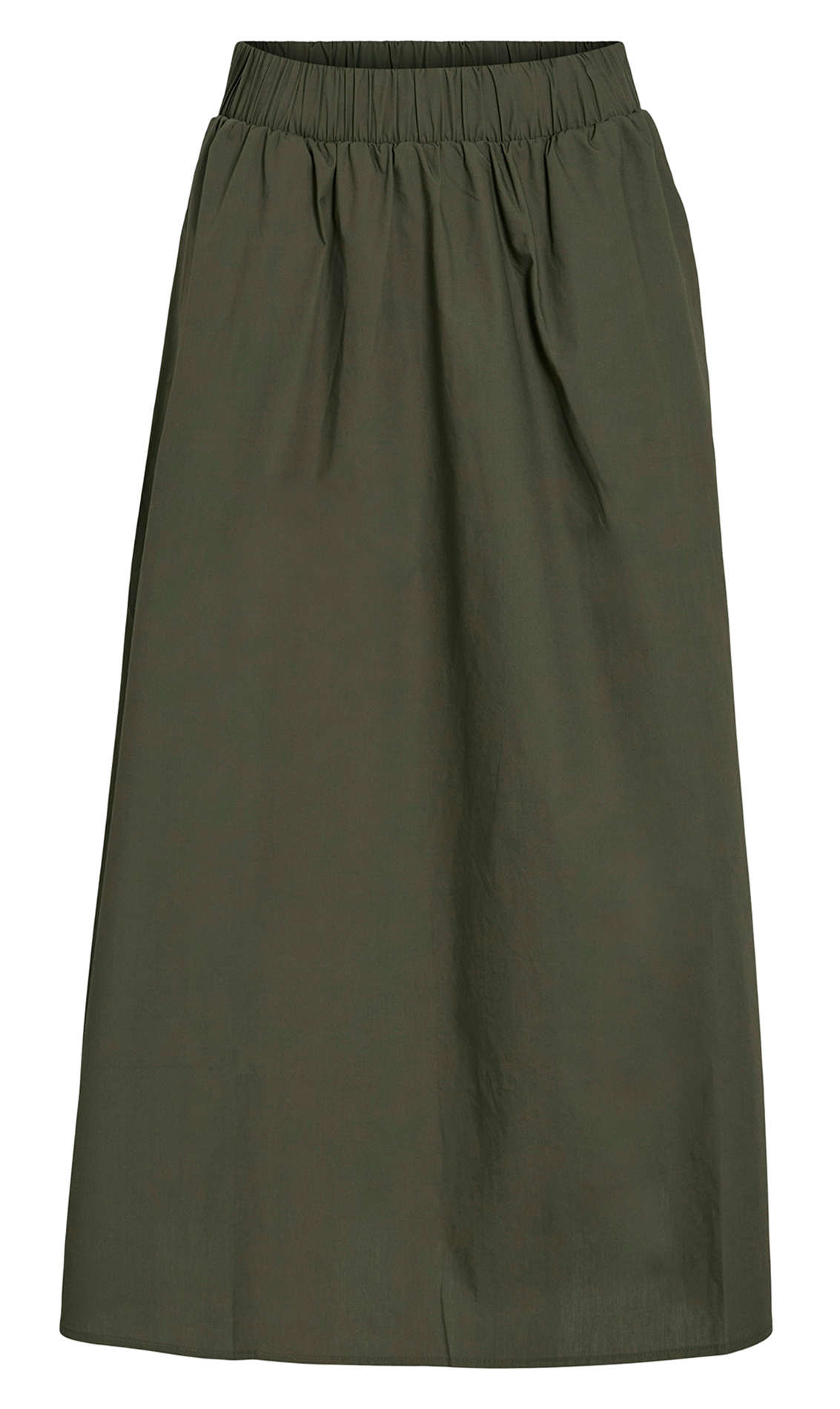 Jupe midi en coton bio VILA Vert
