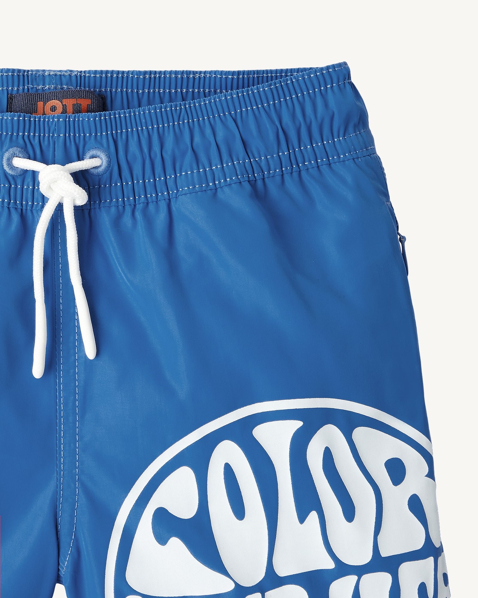 Child swim shorts in blackcurrant JOTT Blue