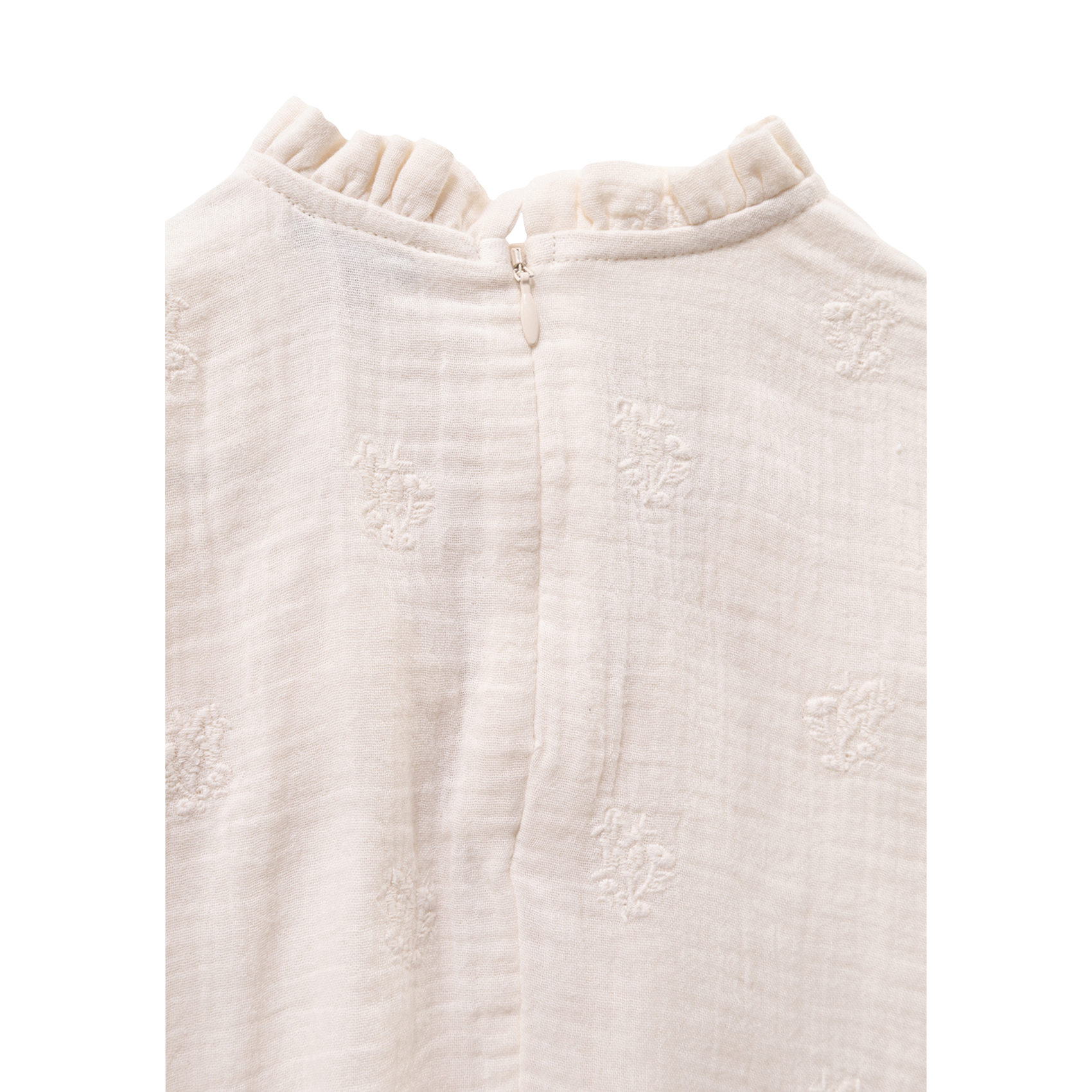 Embroidered cotton gauze shirt IKKS JUNIOR White