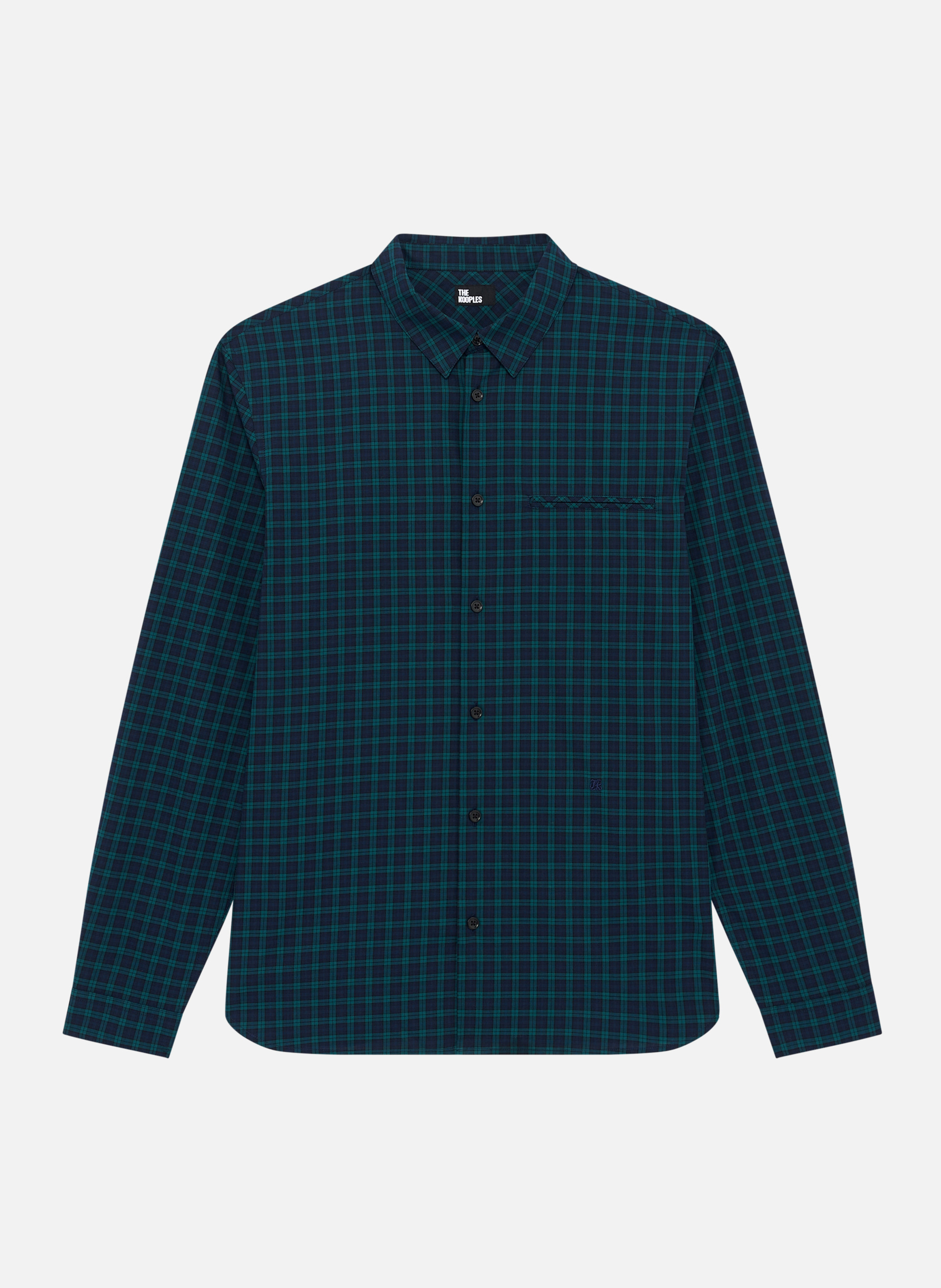 Shirt with mini-check pattern THE KOOPLES Blue