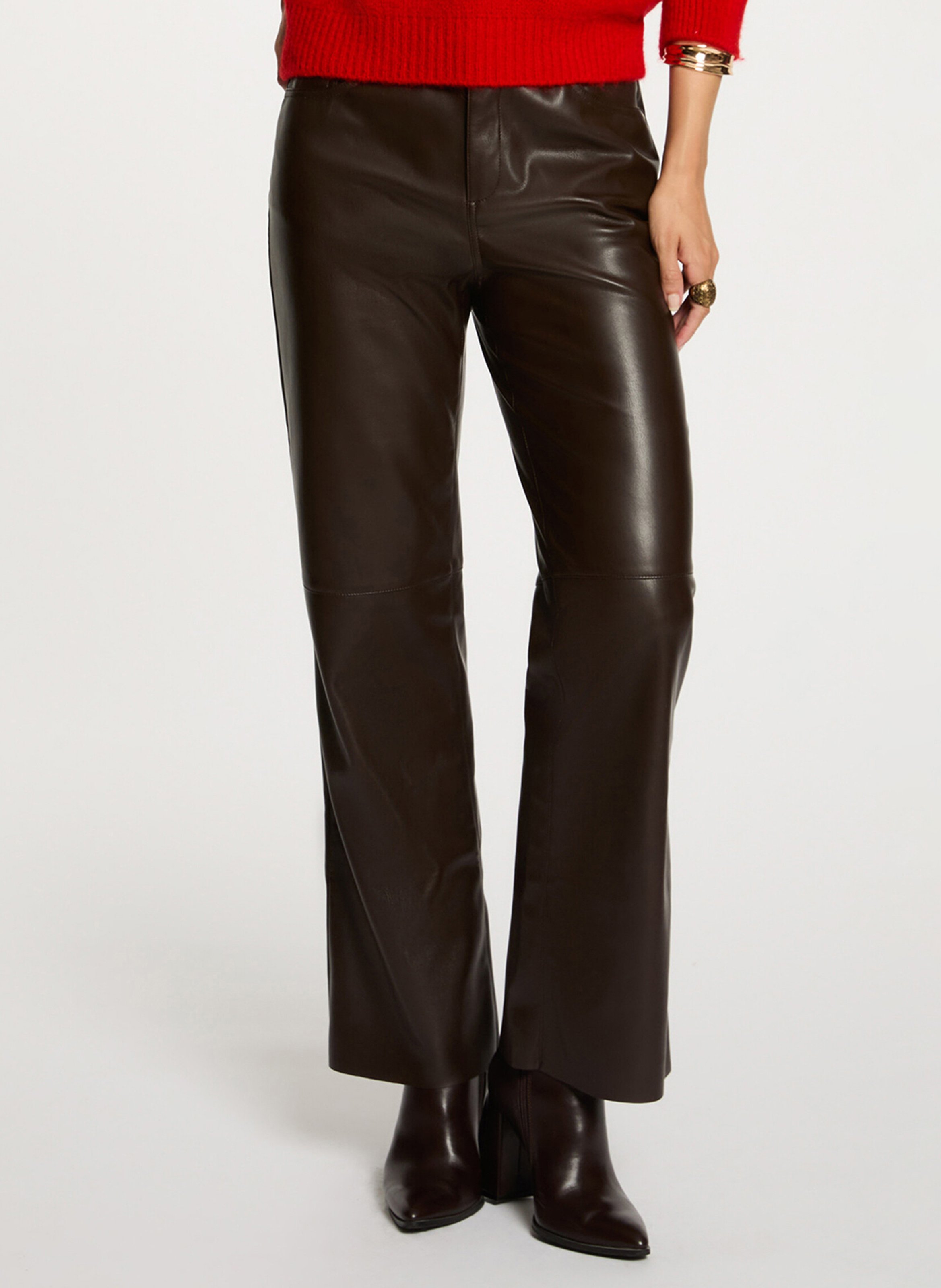 Carrot trousers MORGAN Brown