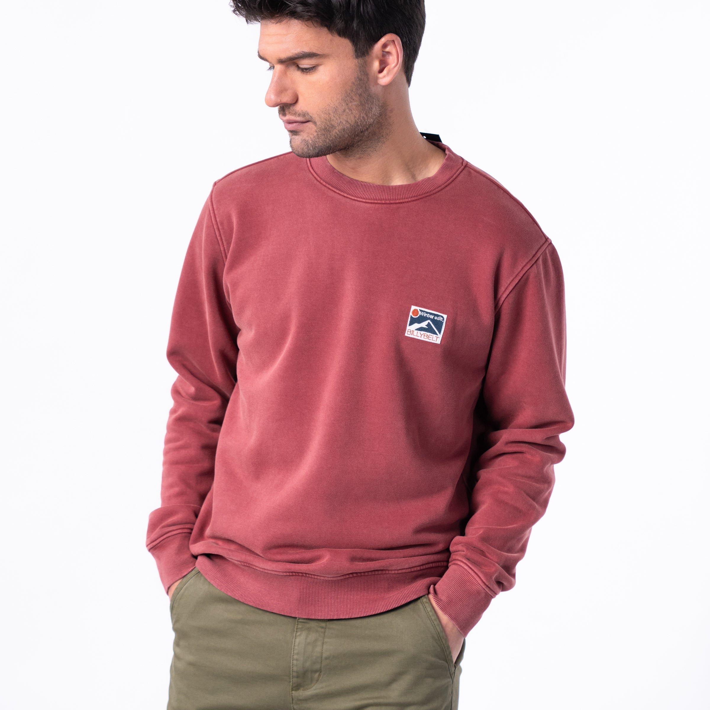 Organic cotton winter sweatshirt BILLYBELT Red