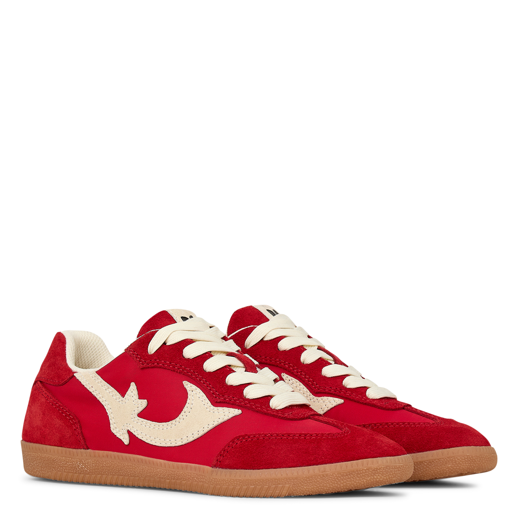 Baskets basses en cuir BA&SH Rouge