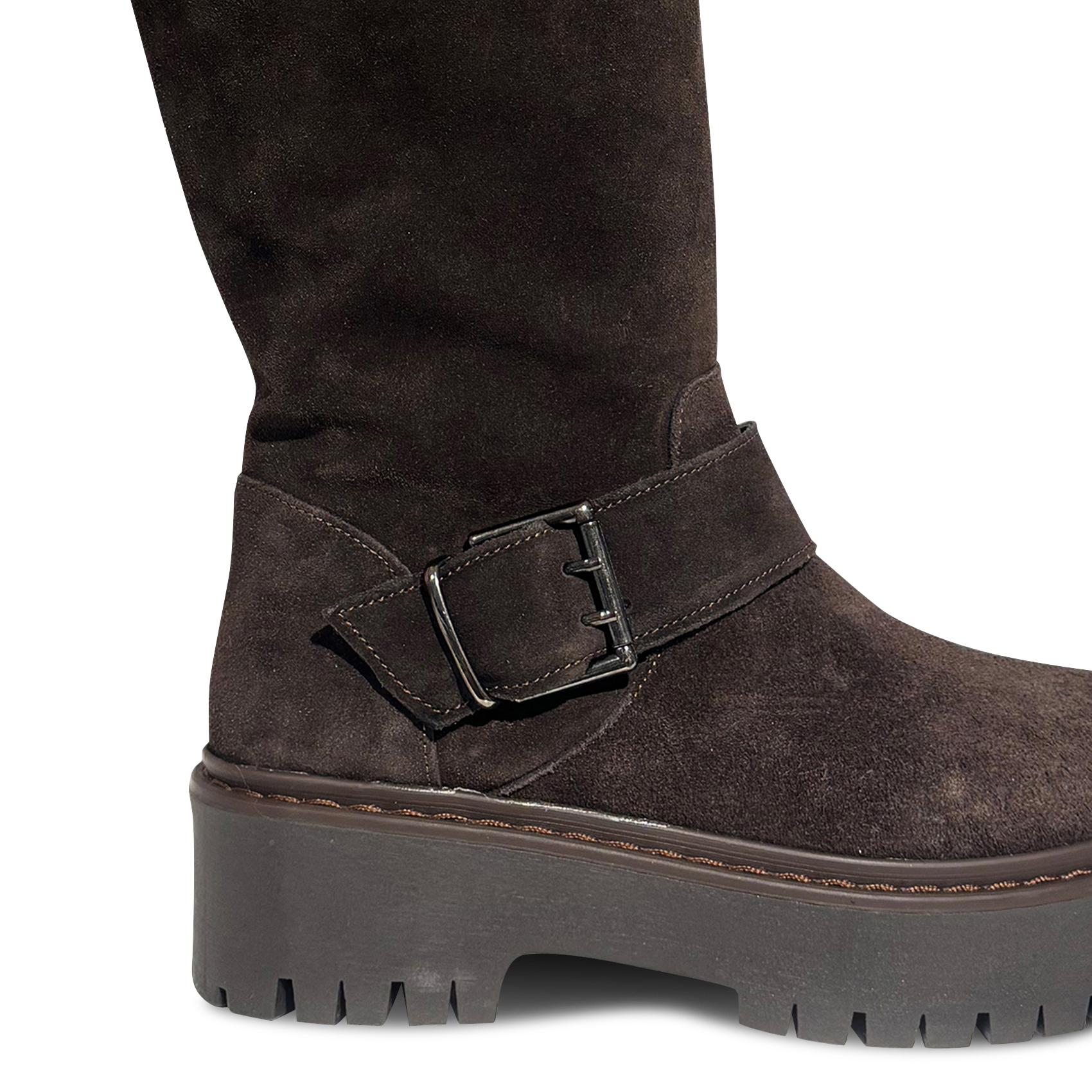 Suede boots JONAK Brown