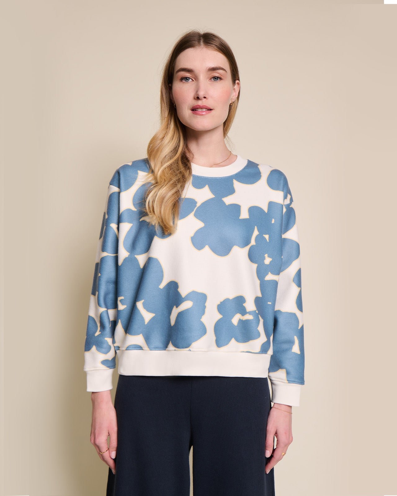 The Scarlett recycled fleece sweatshirt EMOI EMOI Blue