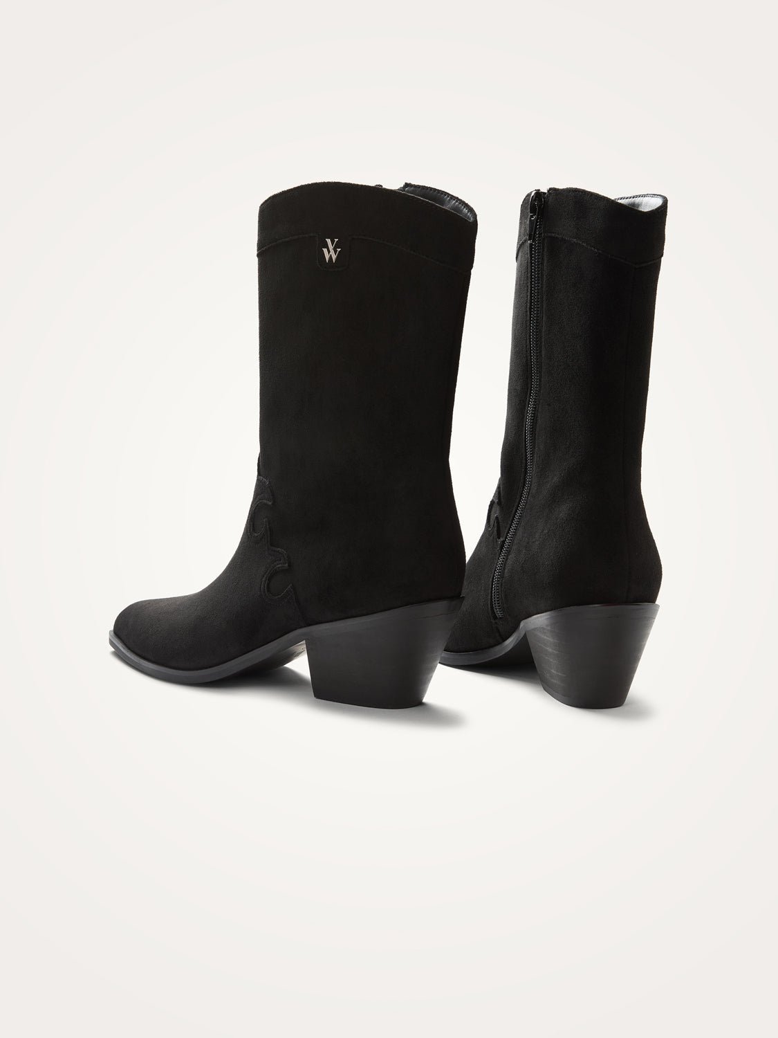 High cowboy boots VANESSA WU Black