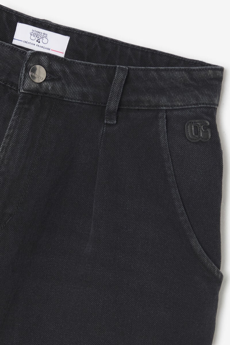 Denim Bermuda Shorts LE TEMPS DES CERISES Black
