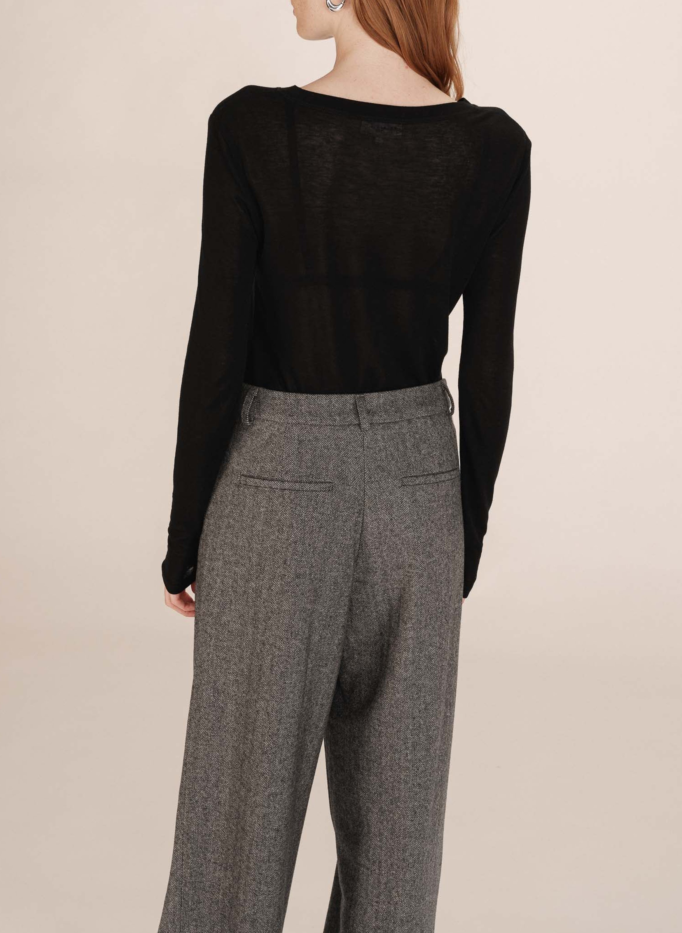 Cotton T-shirt GRACE ET MILA Black