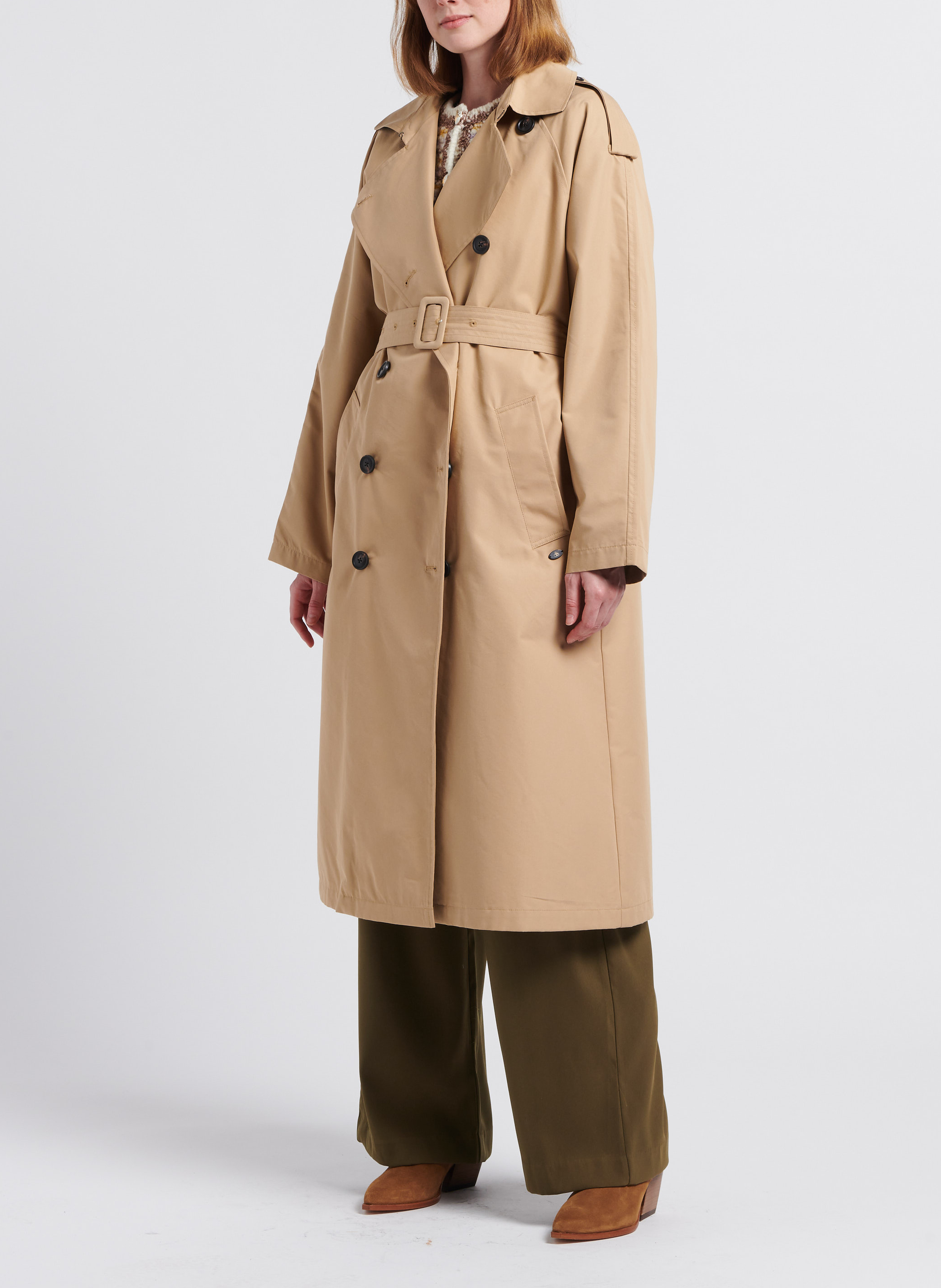 Fließende Cargohose VILA Grun