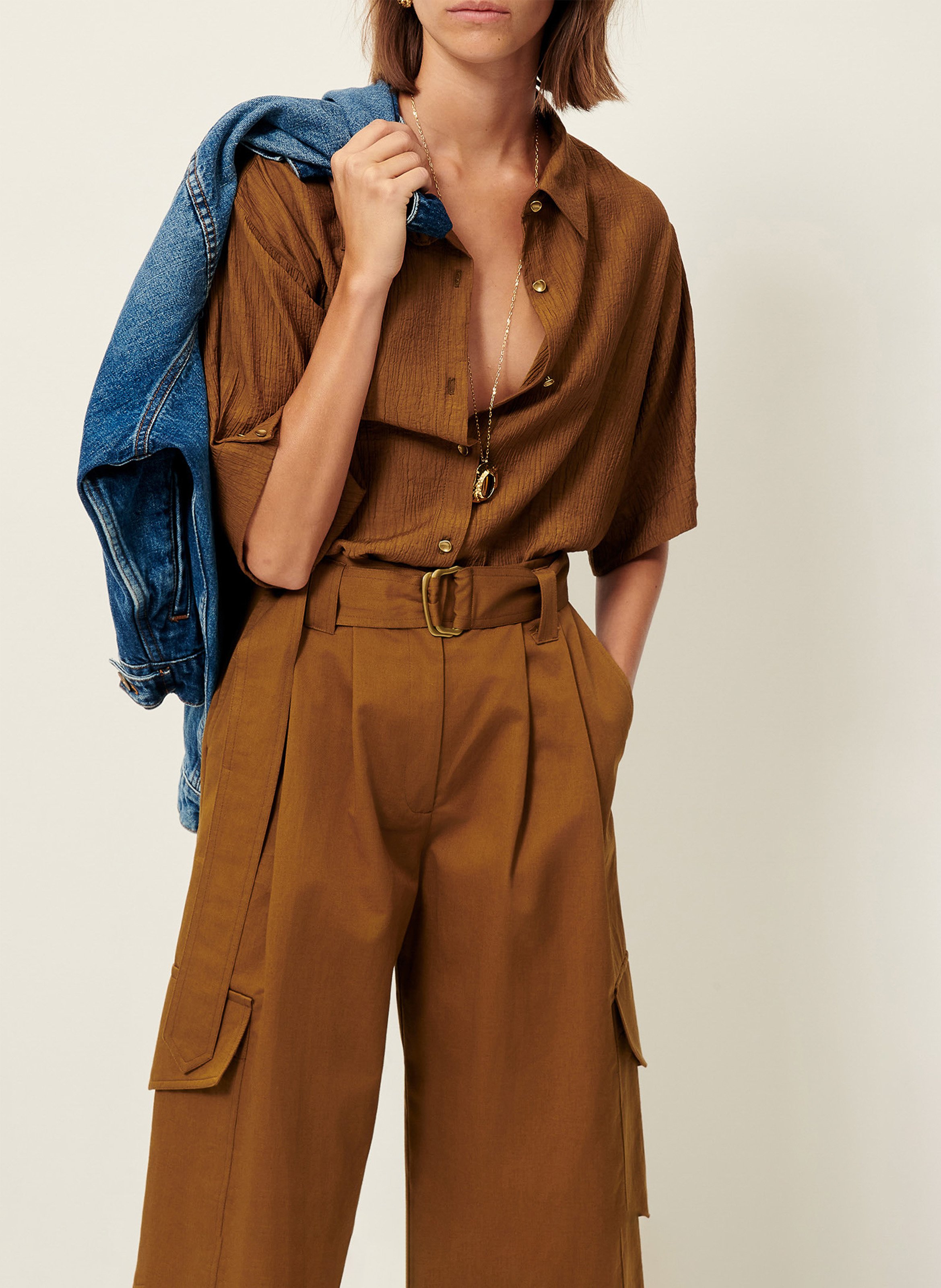 Chemise col classique SESSUN Brown