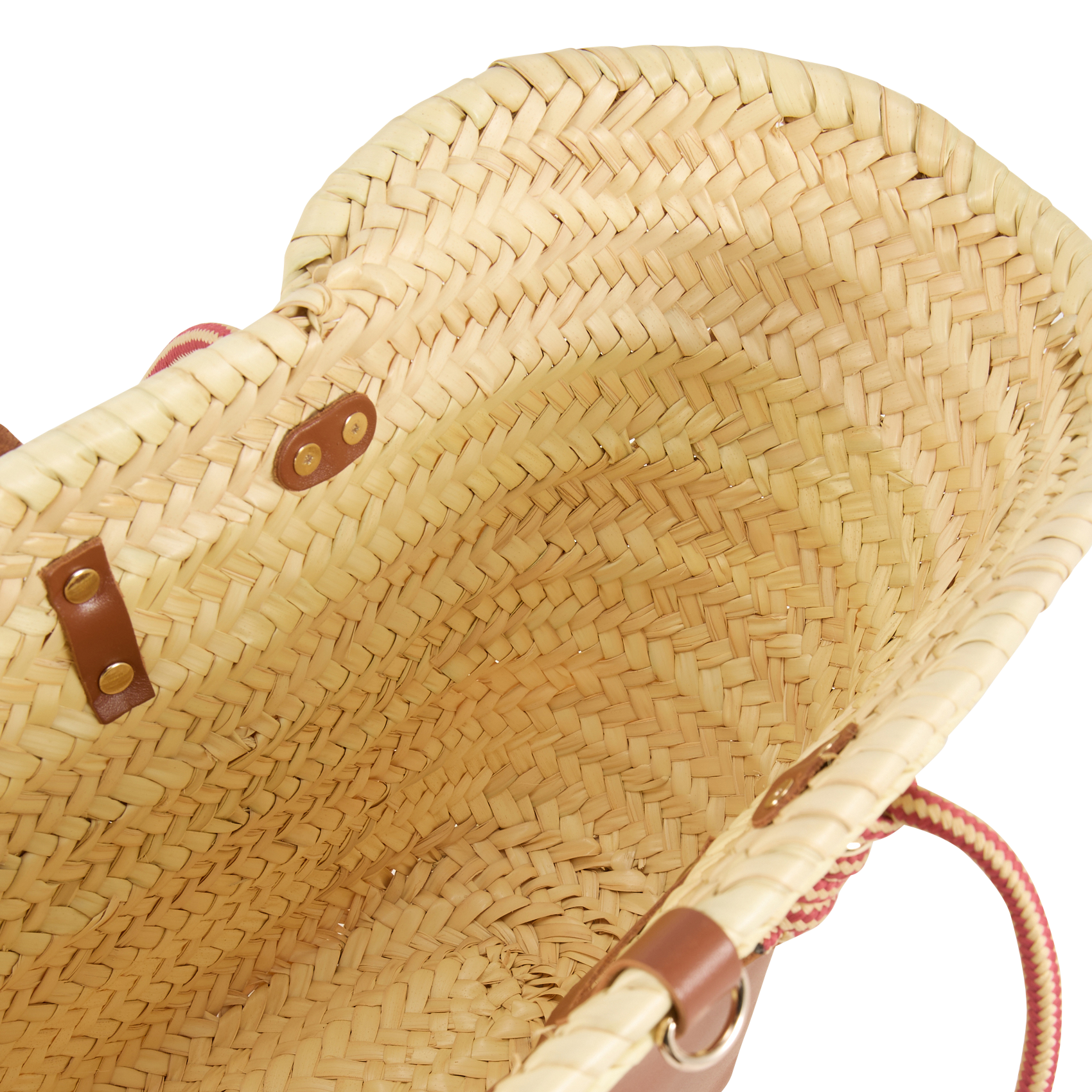 Gevlochten mand van doum CRAIE STUDIO Bruin