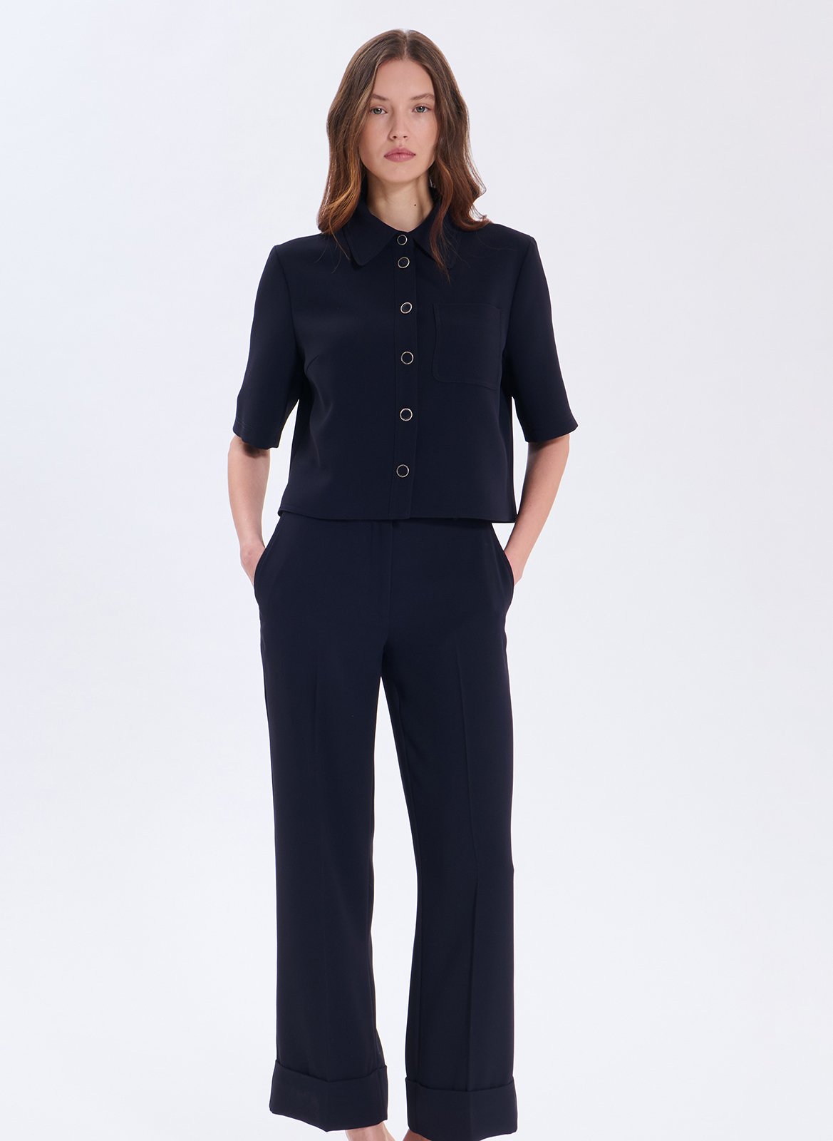 Weit geschnittene Hose ZAPA Blau