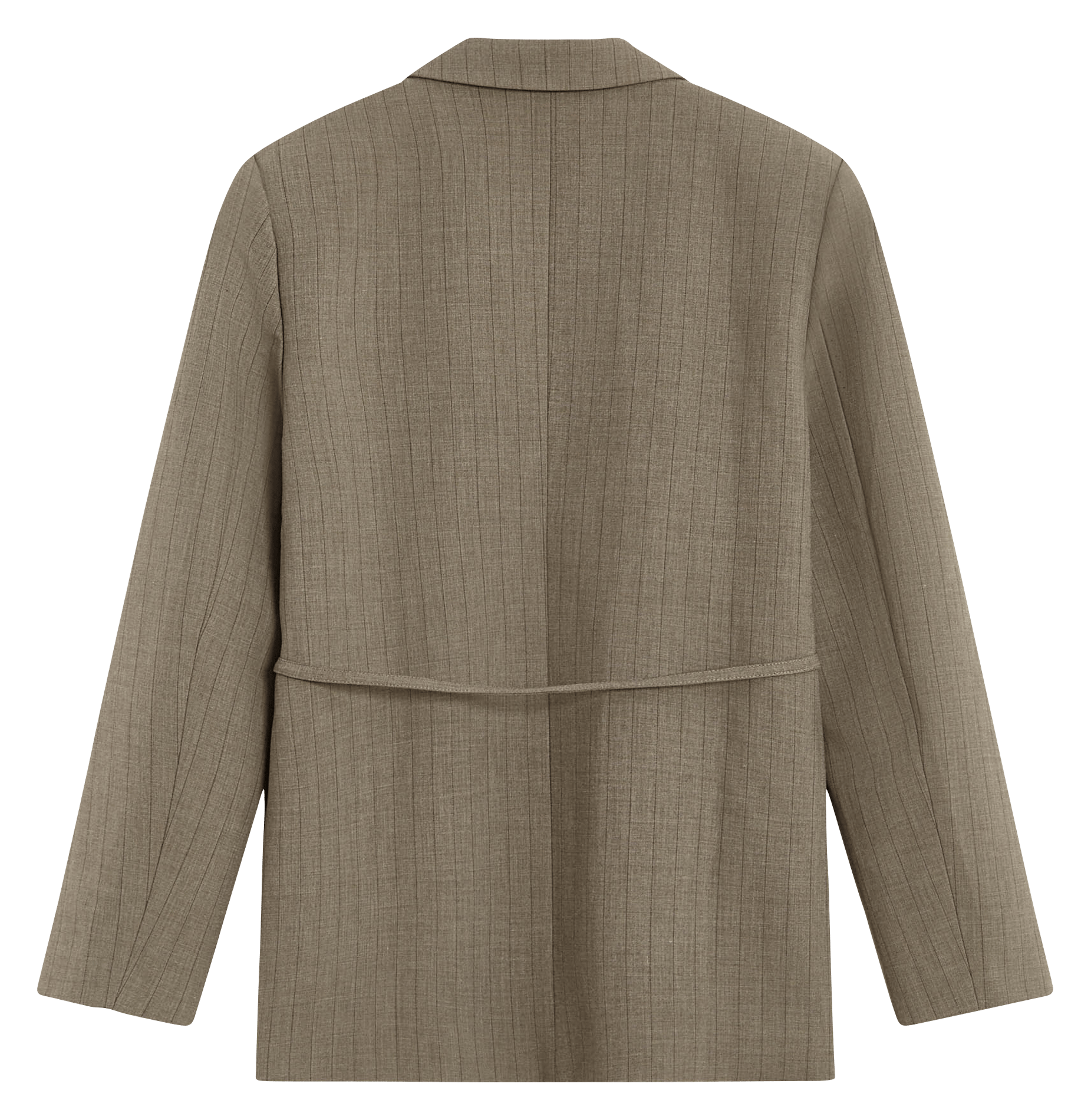 Veste tailleur droite rayée GRACE ET MILA Marron