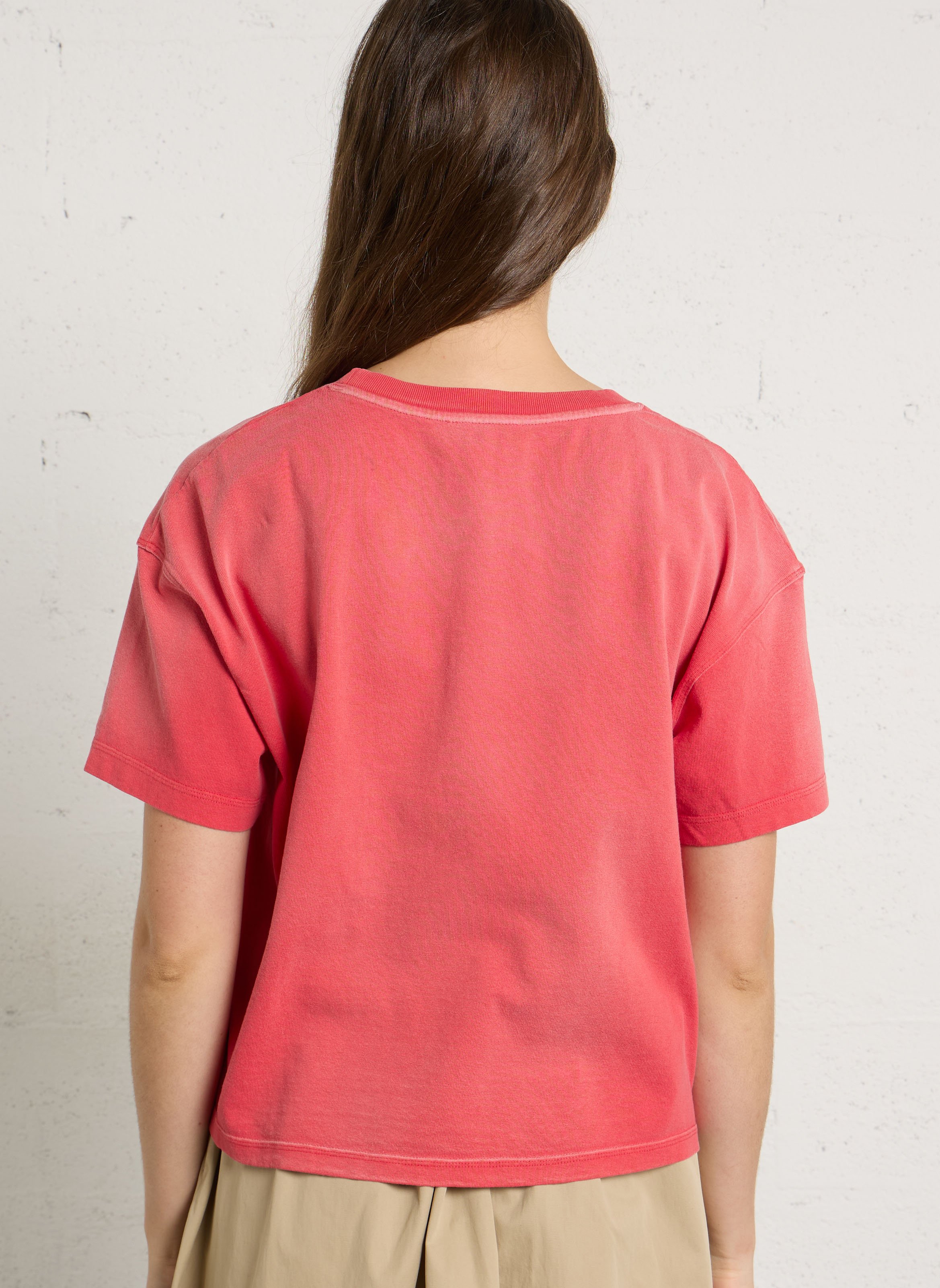 Wijd T-shirt AMERICAN VINTAGE Rood