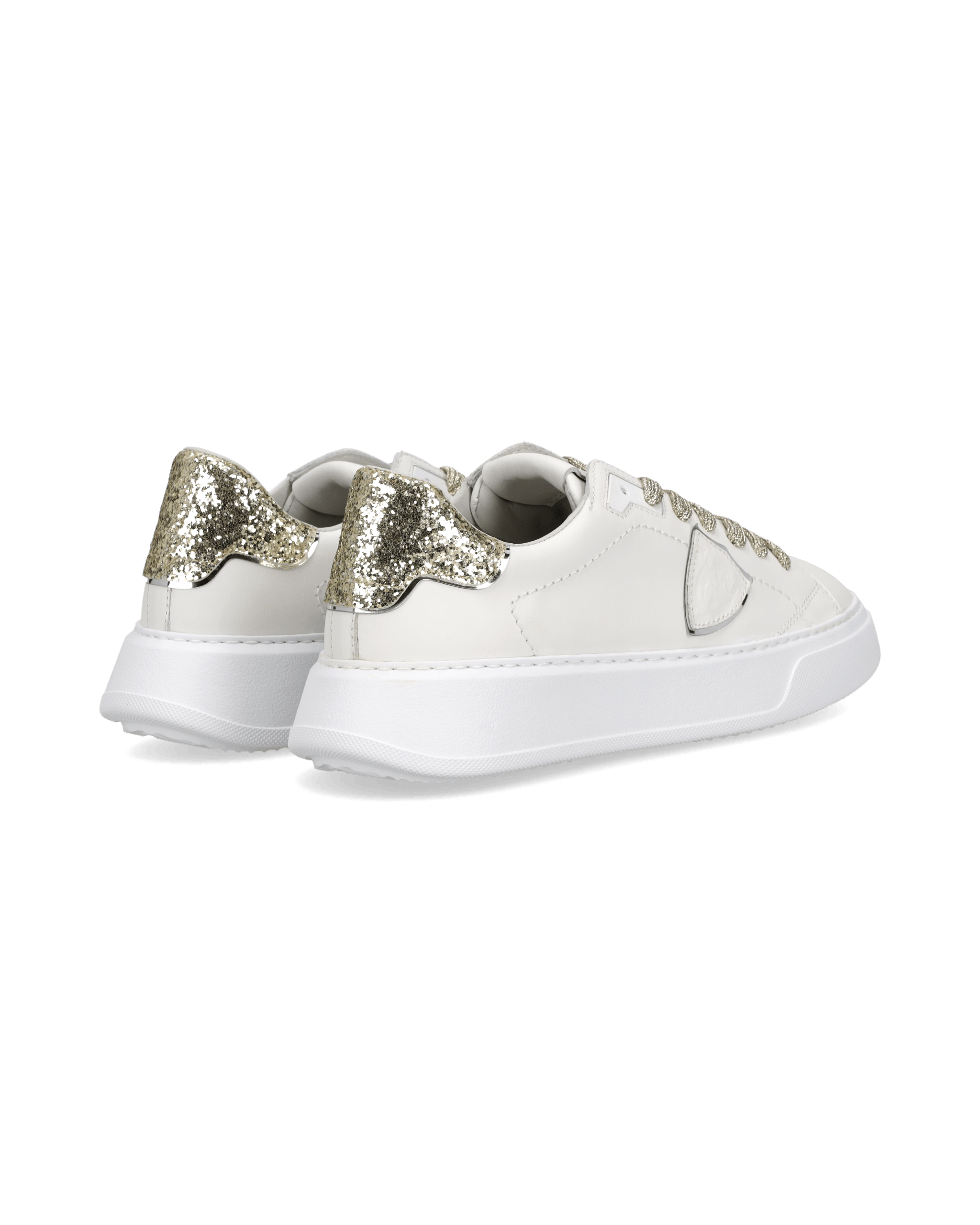 Tennis Temple Sneakers. PHILIPPE MODEL Golden