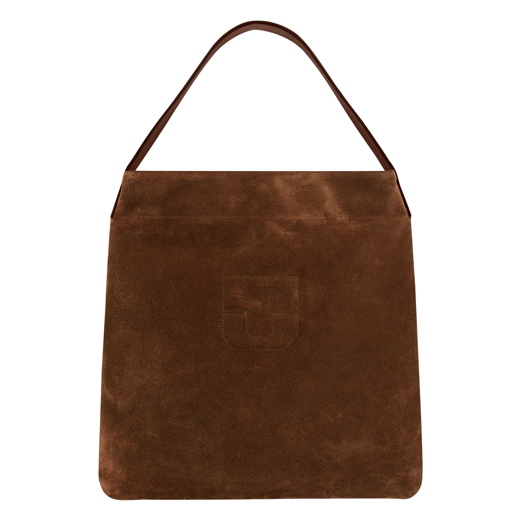 Bolso hobo de piel aterciopelada GERARD DAREL Marron
