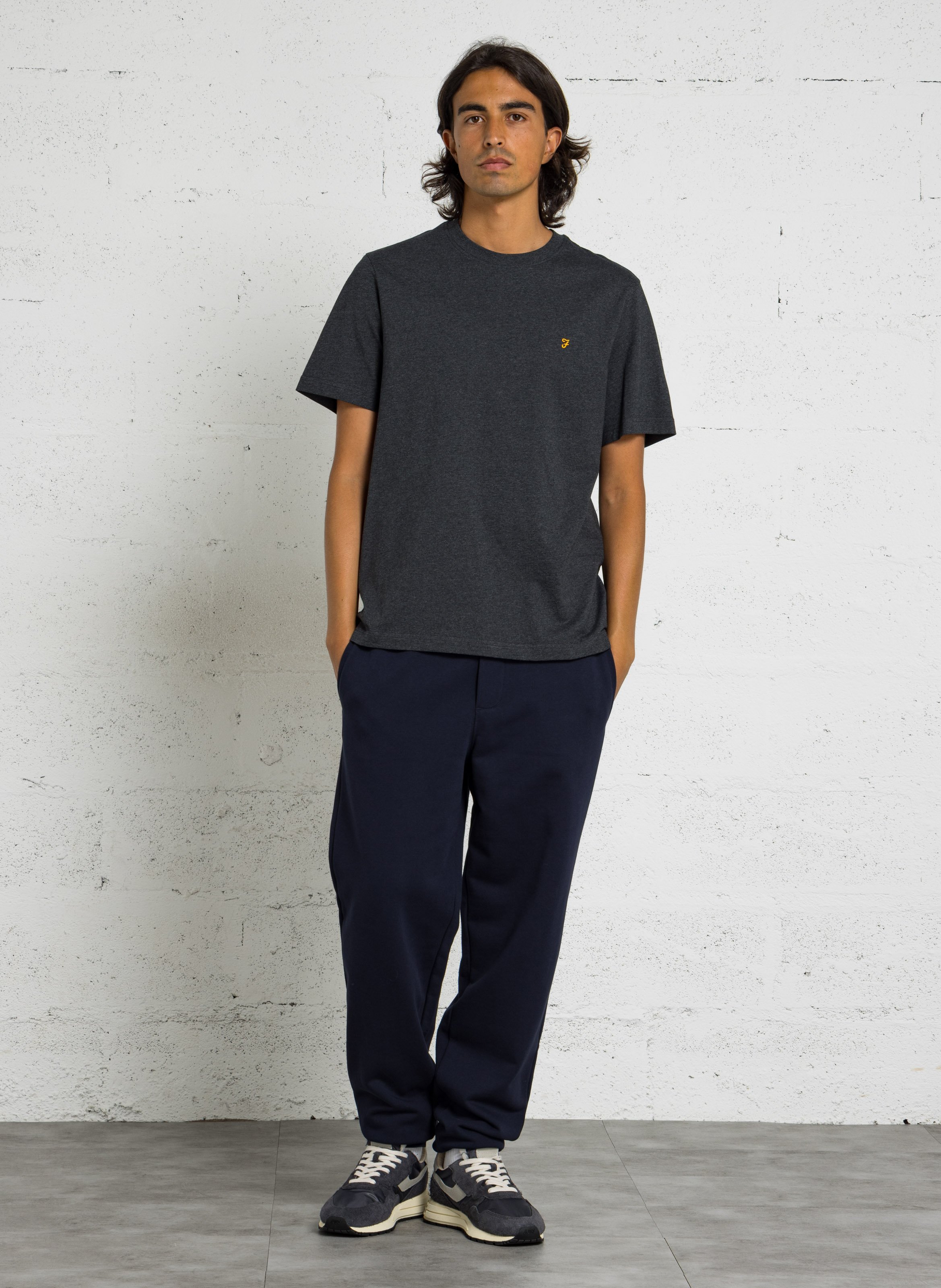Baumwoll-Jogginghose mit hohem Bund AU PRINTEMPS PARIS Blau
