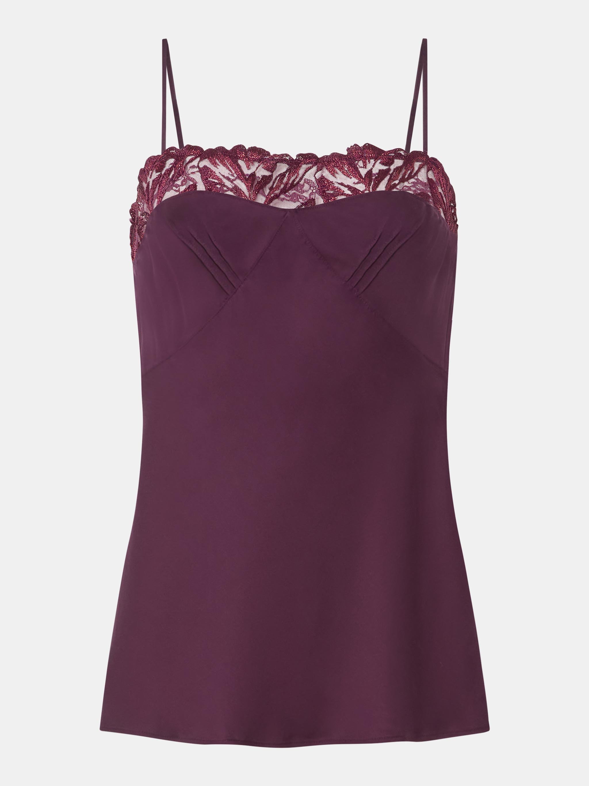 Floral embroidered camisole CHANTELLE Purple