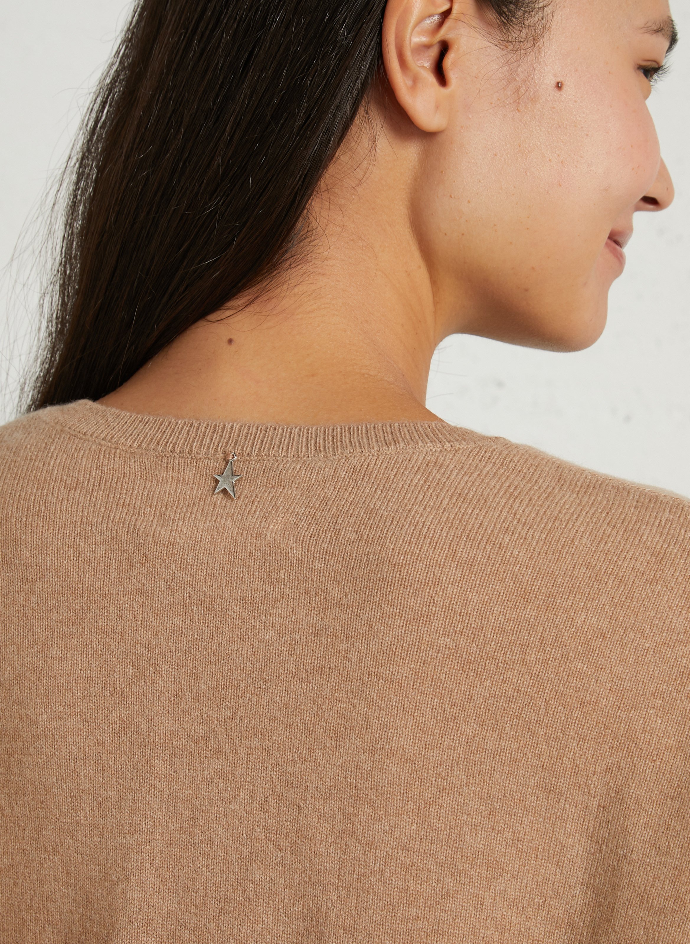 Weit geschnittener Kaschmirpullover SUD EXPRESS Braun