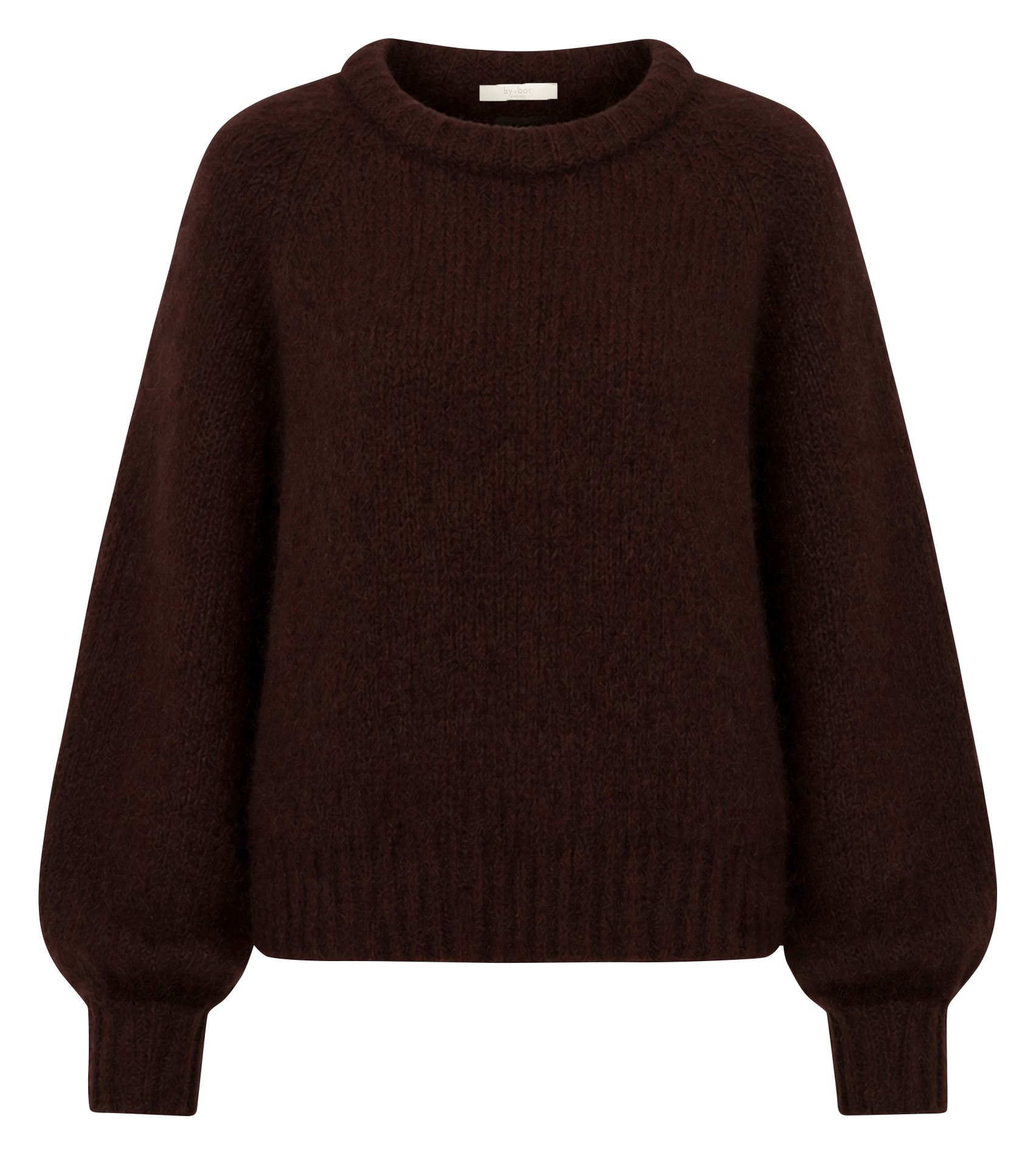 Oversized wool-blend sweater BY BAR Brown