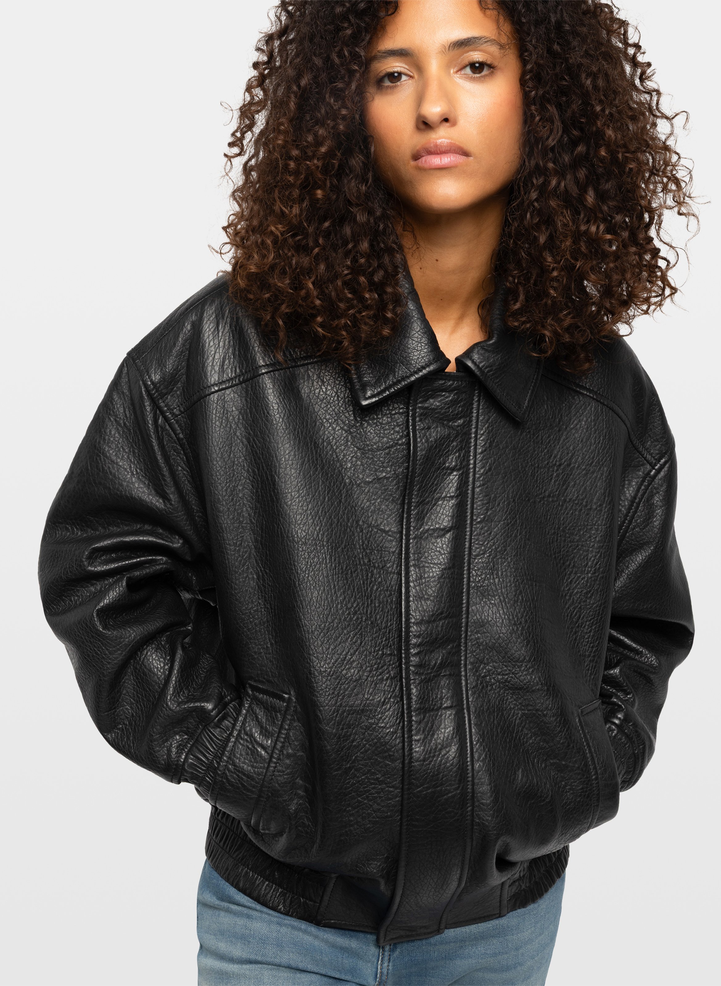 Lederjacke mit klassischem Kragen ZADIG&VOLTAIRE Schwarz