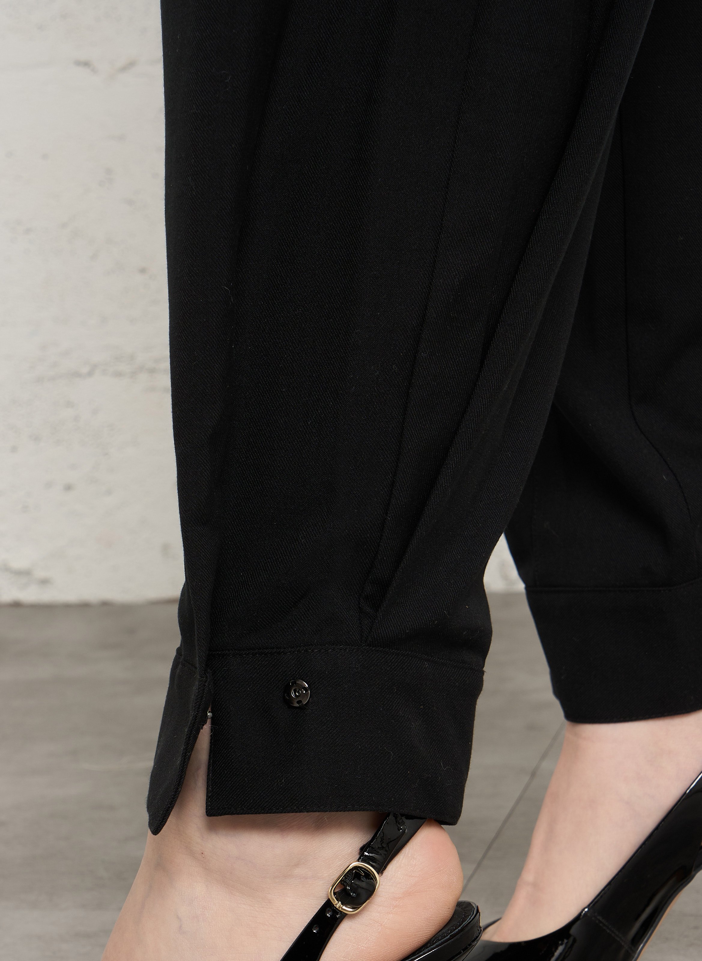 Weite Bundfaltenhose JC SOPHIE Schwarz