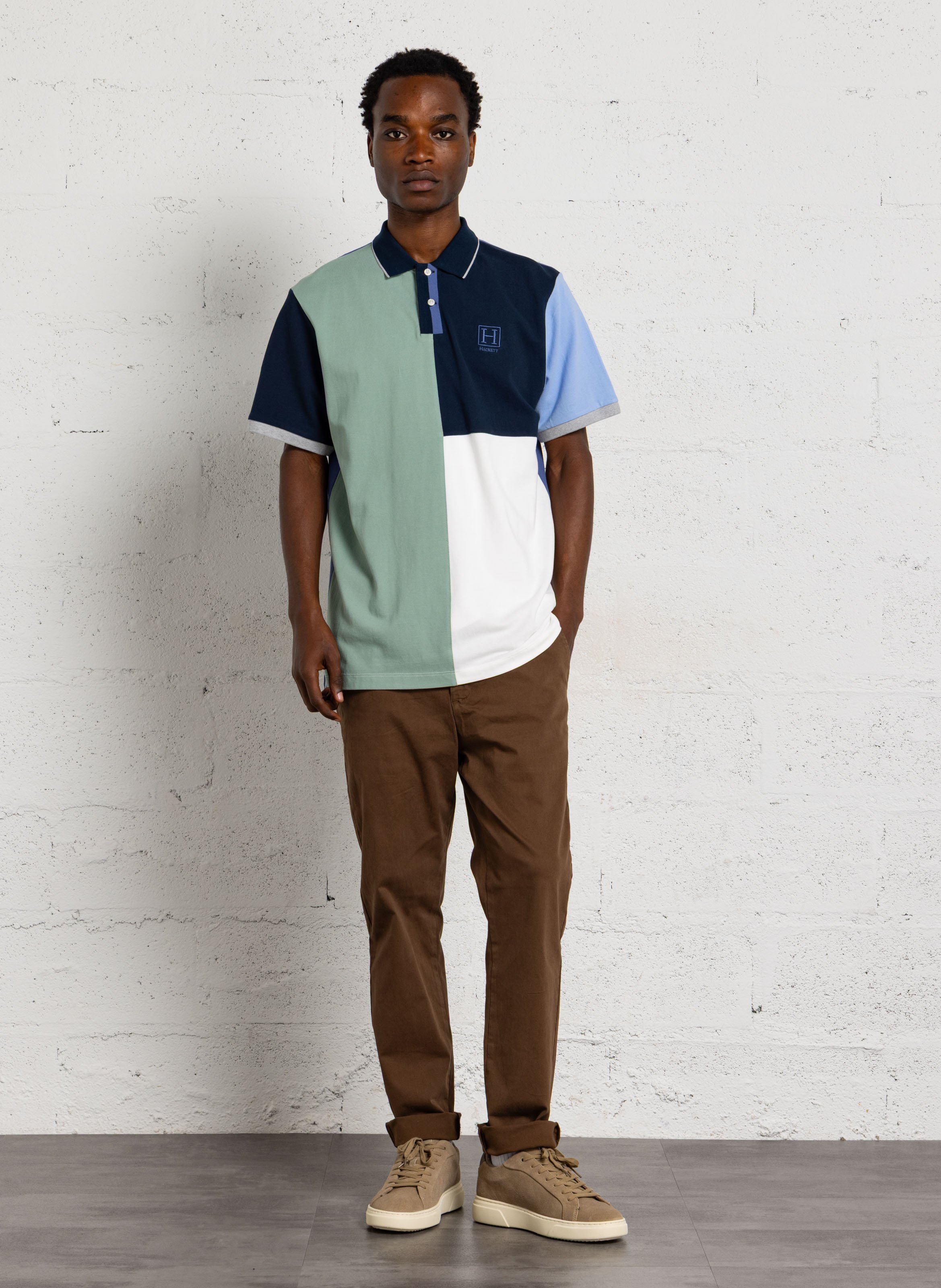 Polo en coton HACKETT Bleu