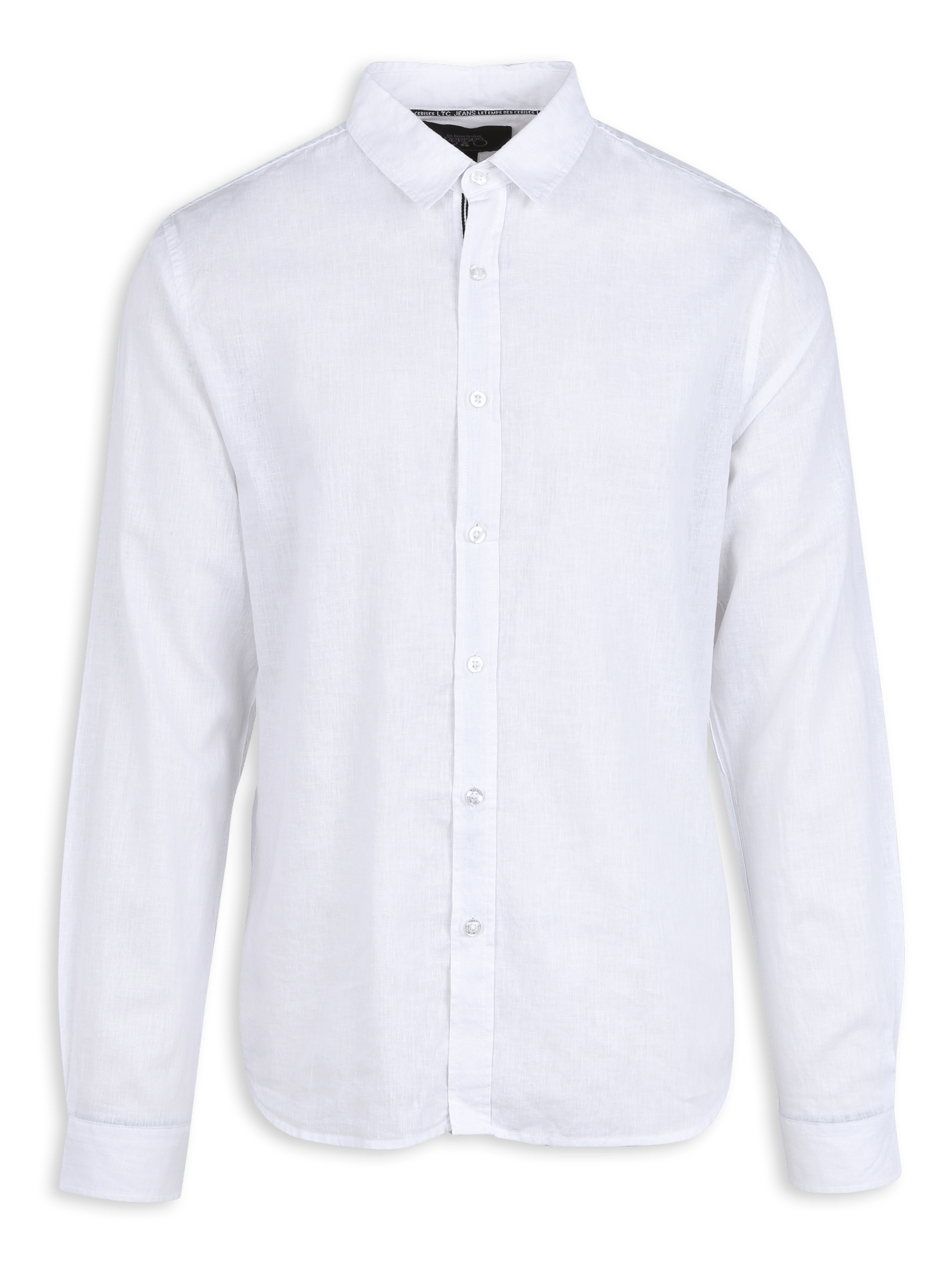 Chemise regular en lin et coton LE TEMPS DES CERISES Blanc