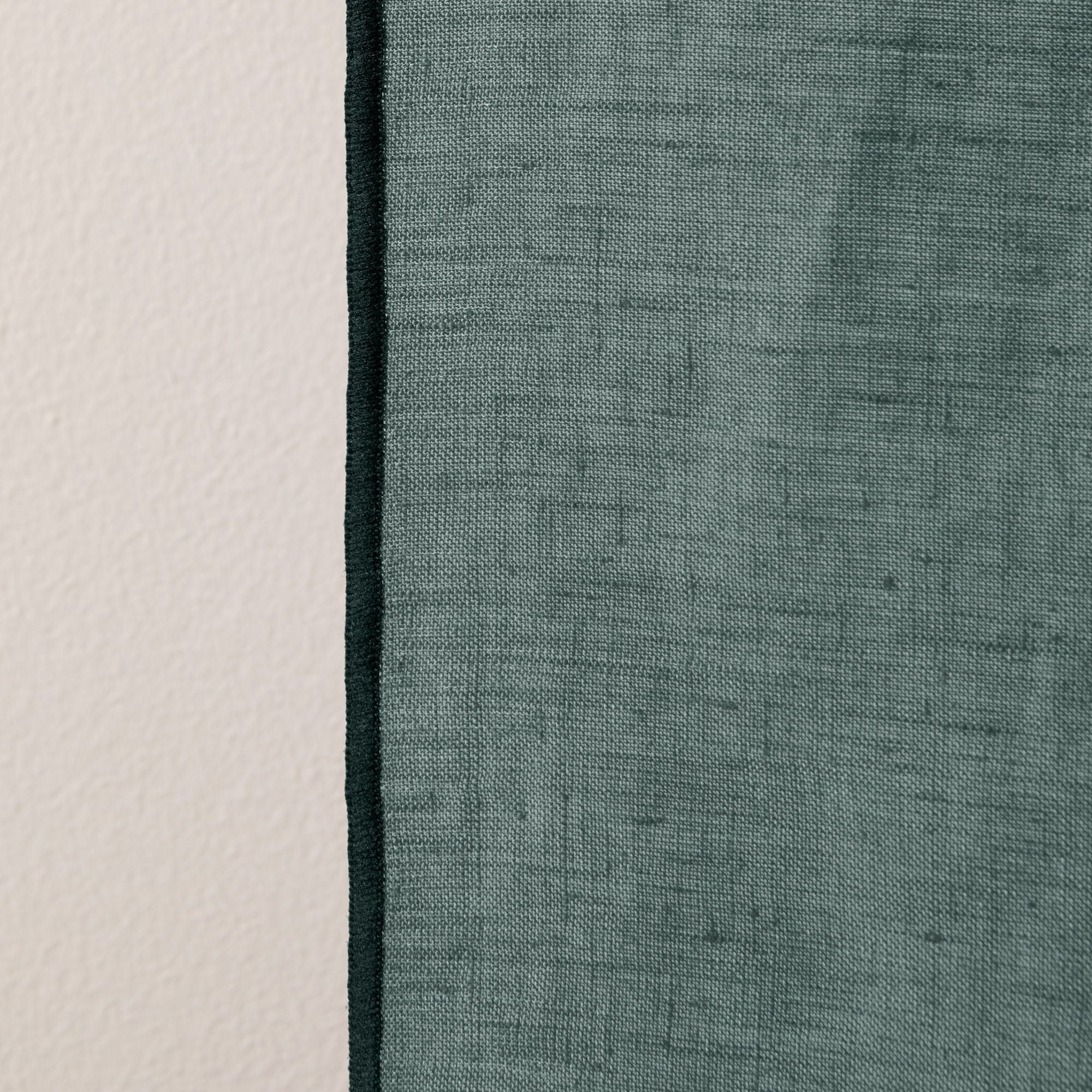 Curtain with black eyelets MADURA Green