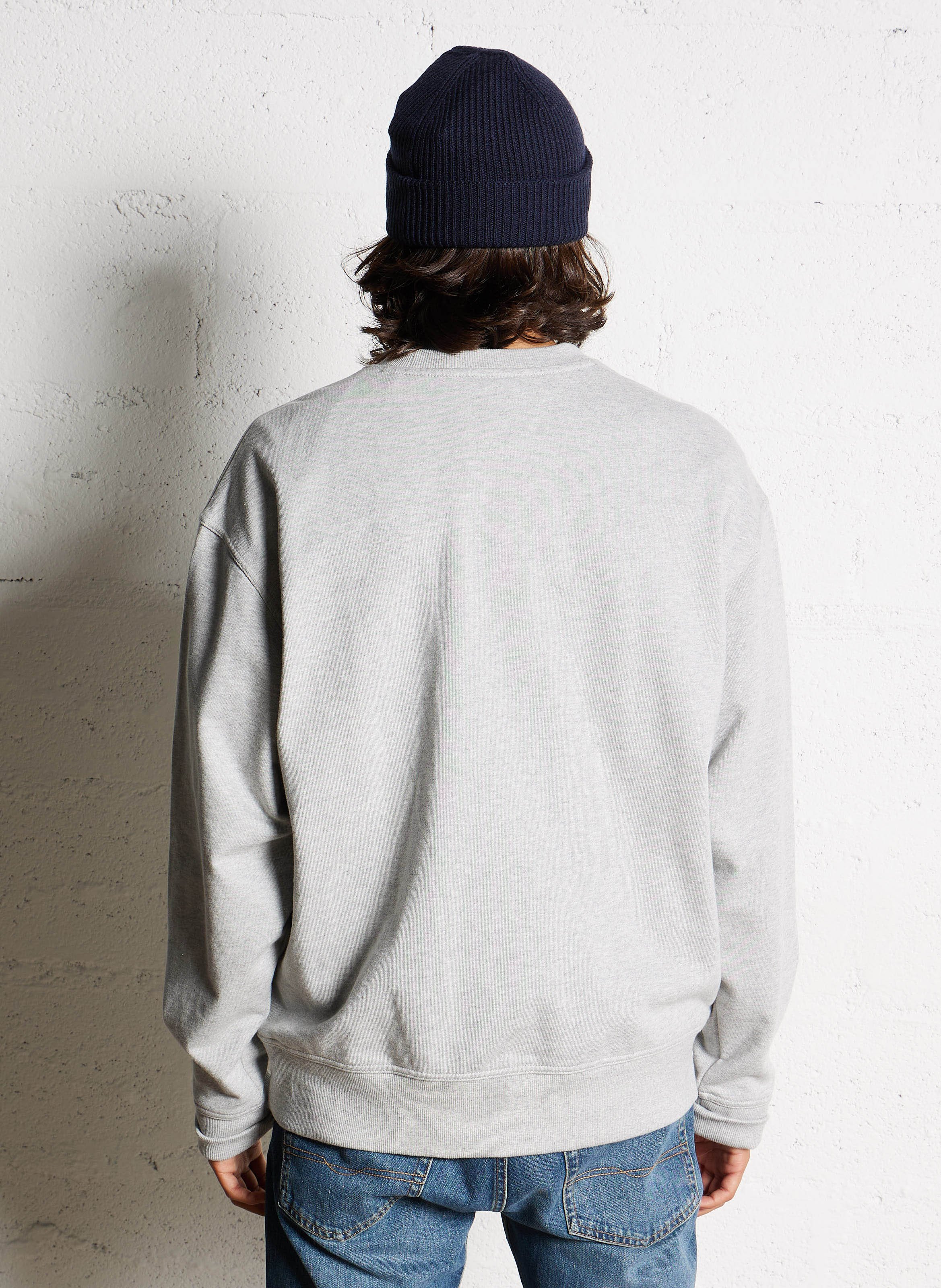 Loose-fit round-neck cotton sweatshirt DICKIES Grey