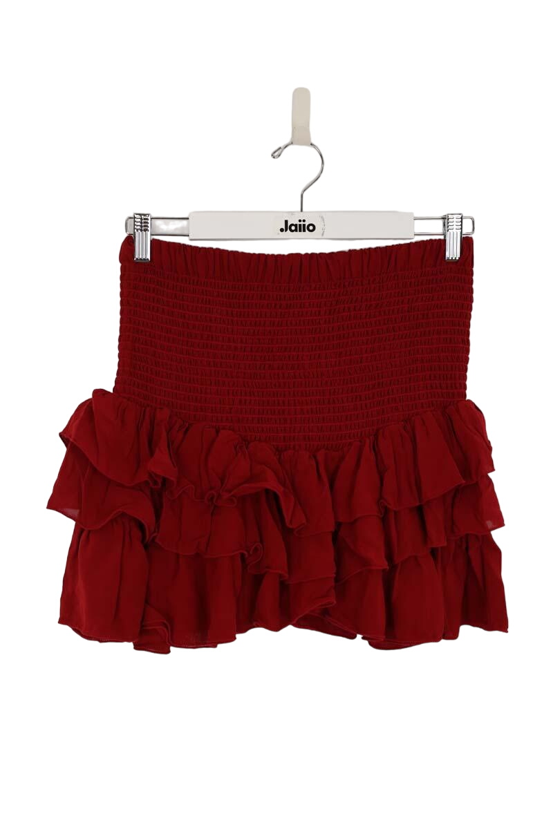 Silk mini-skirt ISABEL MARANT - Seconde Main Red