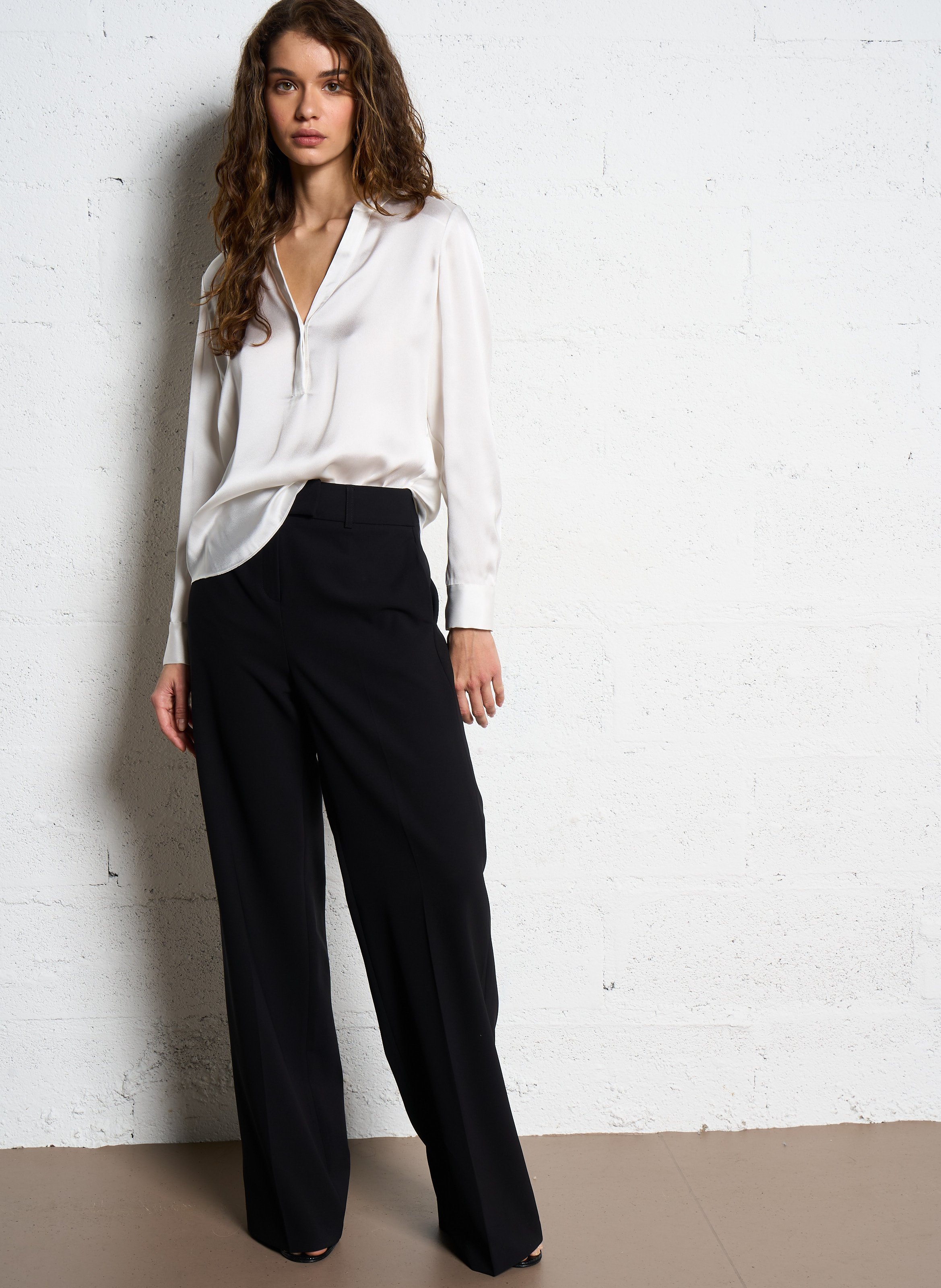 Pantalon large fluide MAISON 123 Noir