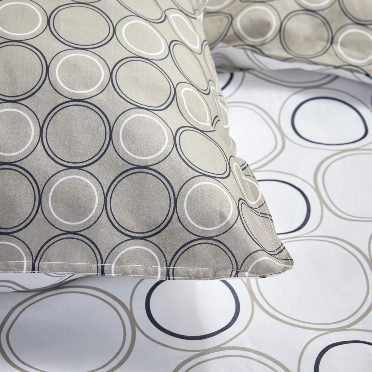 Printed cotton bed set TODAY LINGE DE MAISON White