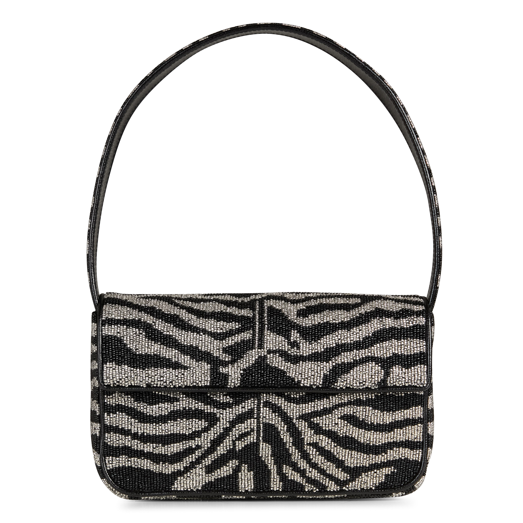 Shoulder bag with beads Black Staud Women Place des Tendances