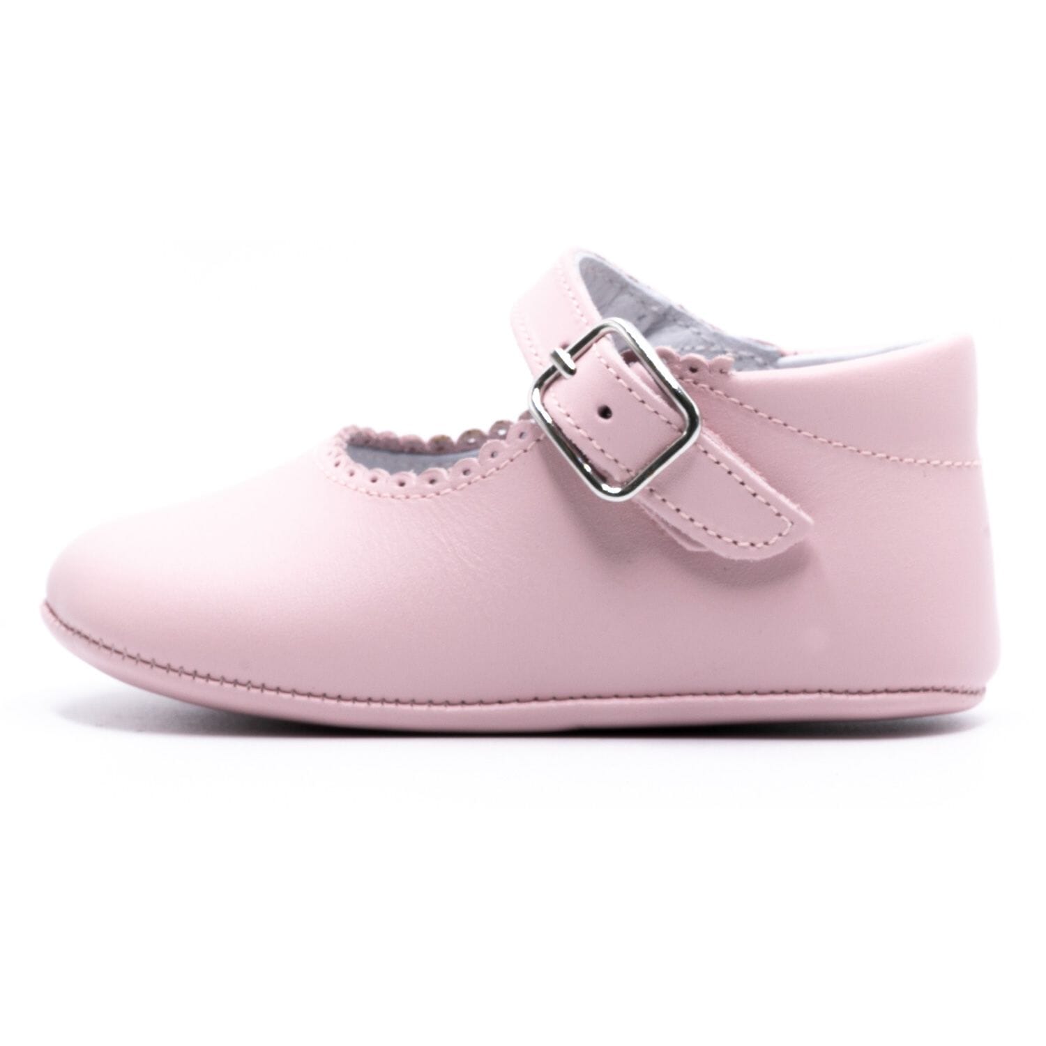 Girls leather slipper Boni & Sidonie Pink