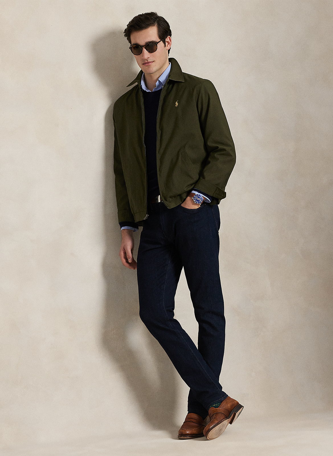 Blouson col classique  POLO RALPH LAUREN Vert