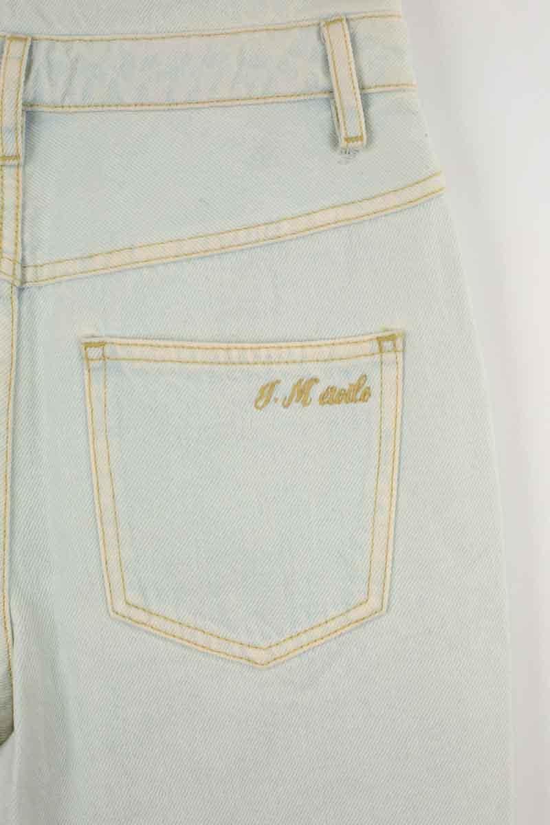 Cotton straight jeans ISABEL MARANT ÉTOILE - SECONDE MAIN Blue