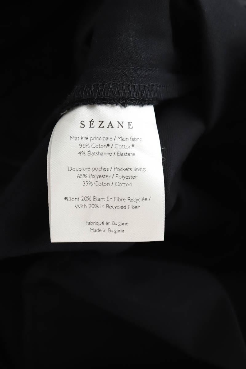 Slim-fit cotton cargo pants SEZANE - Seconde main Black