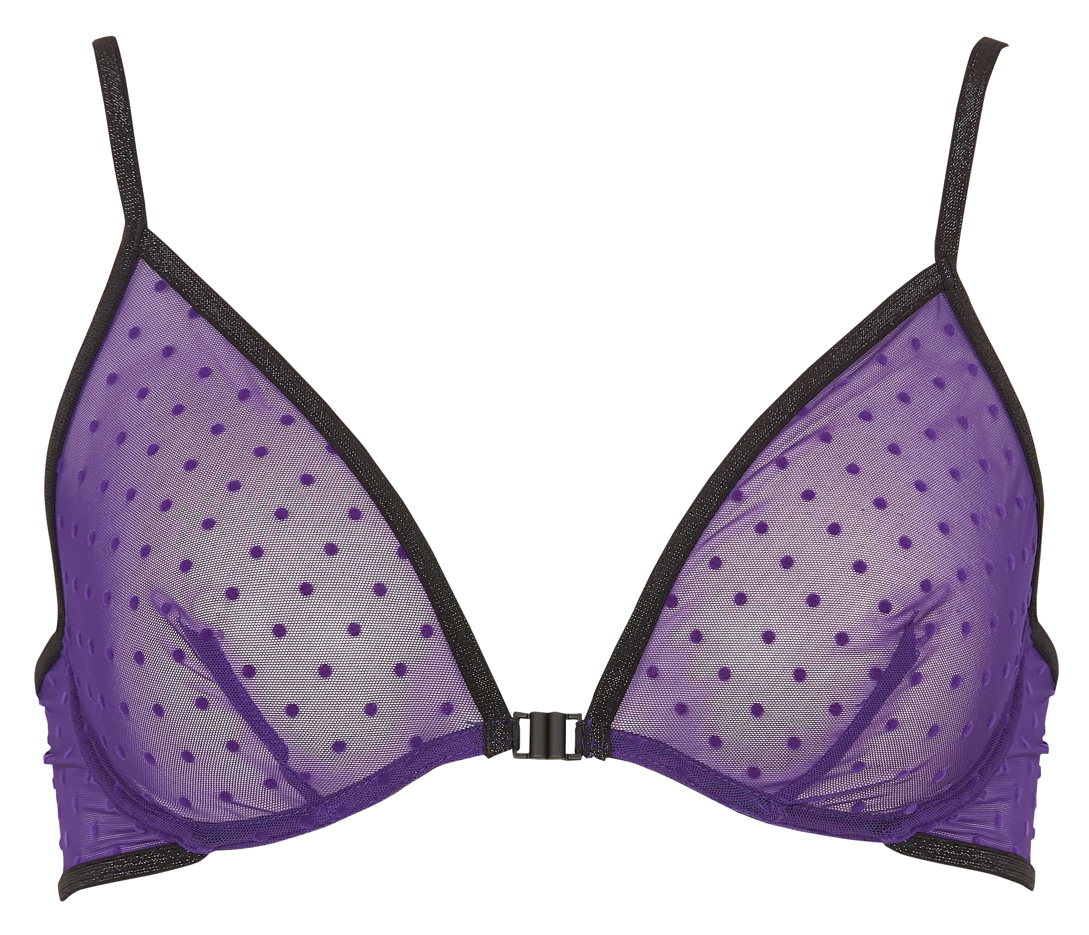 Soutien-gorge en tulle à pois JACK Purple dots