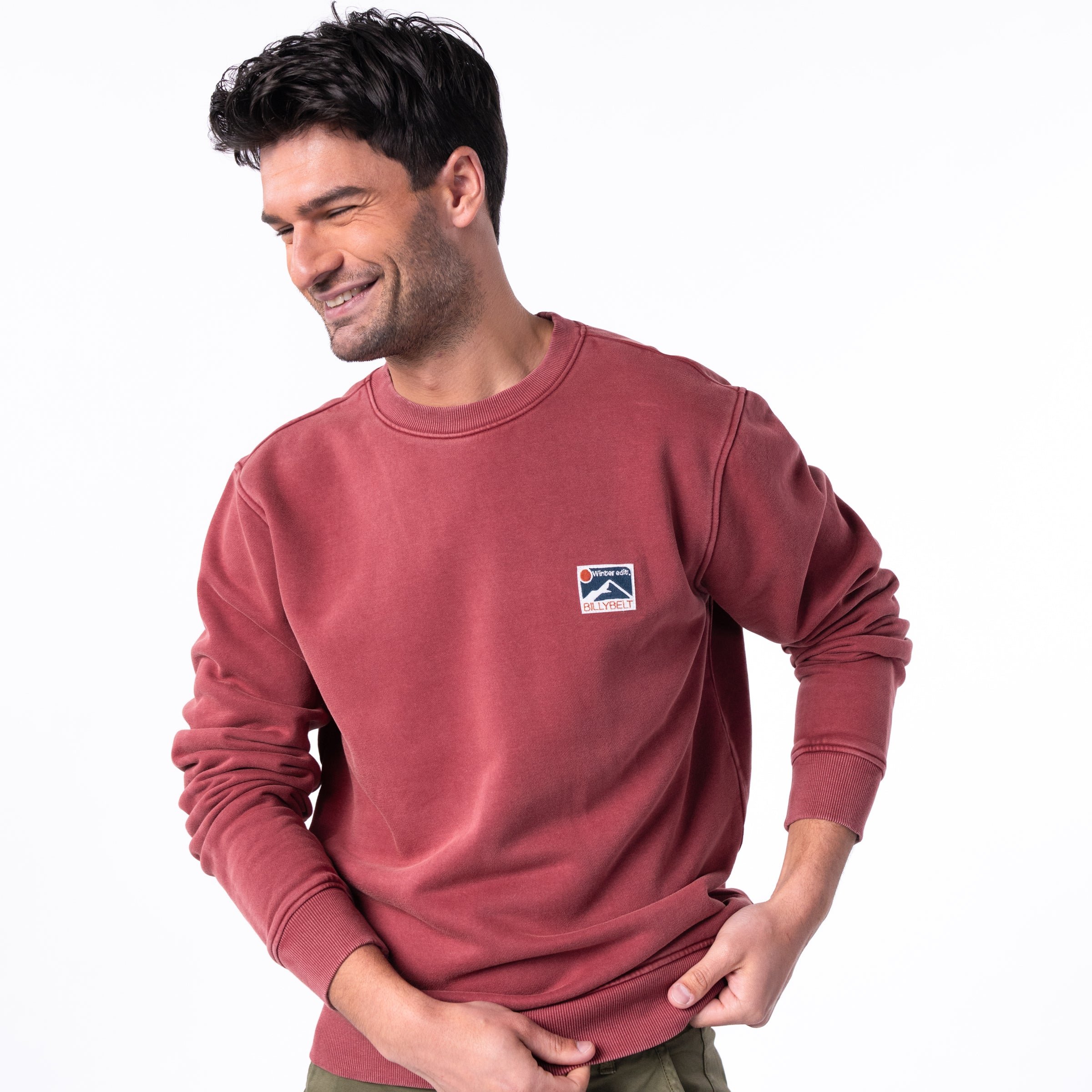 Organic cotton winter sweatshirt BILLYBELT Red