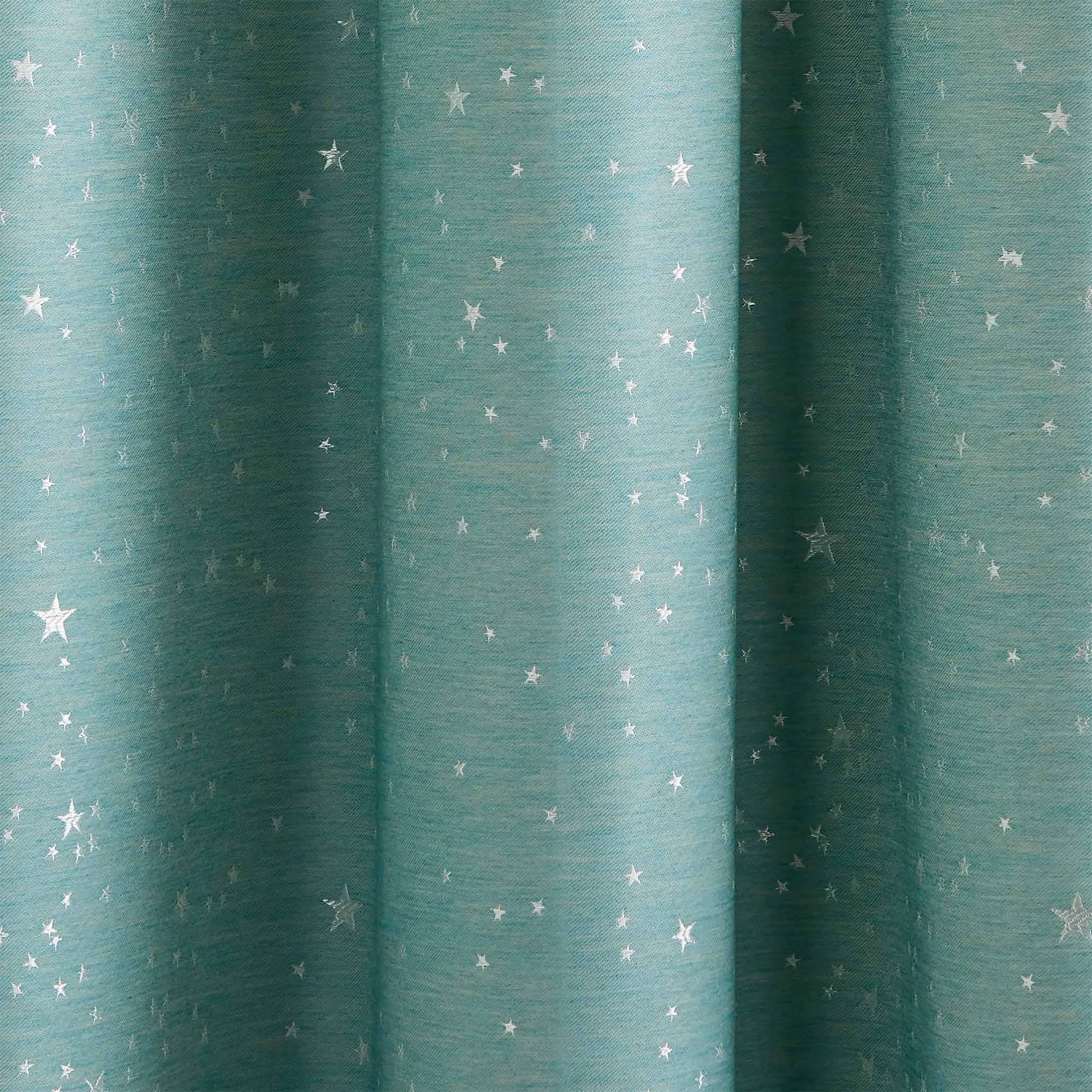 Pleated ribbon curtain MADURA Blue