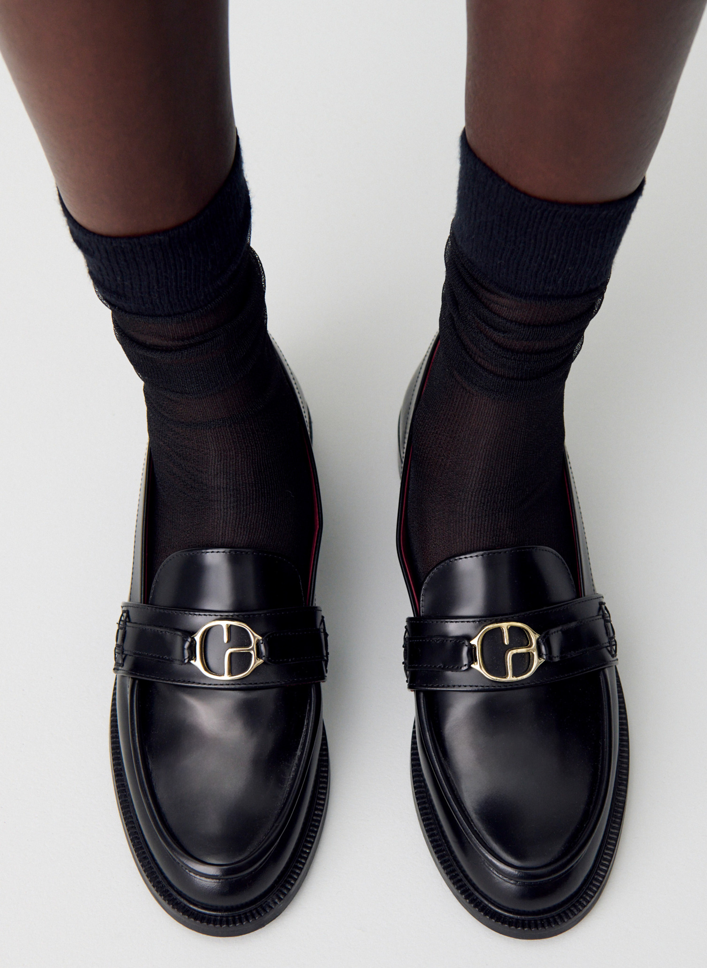 Mocassins vernis en cuir  CLAUDIE PIERLOT Noir