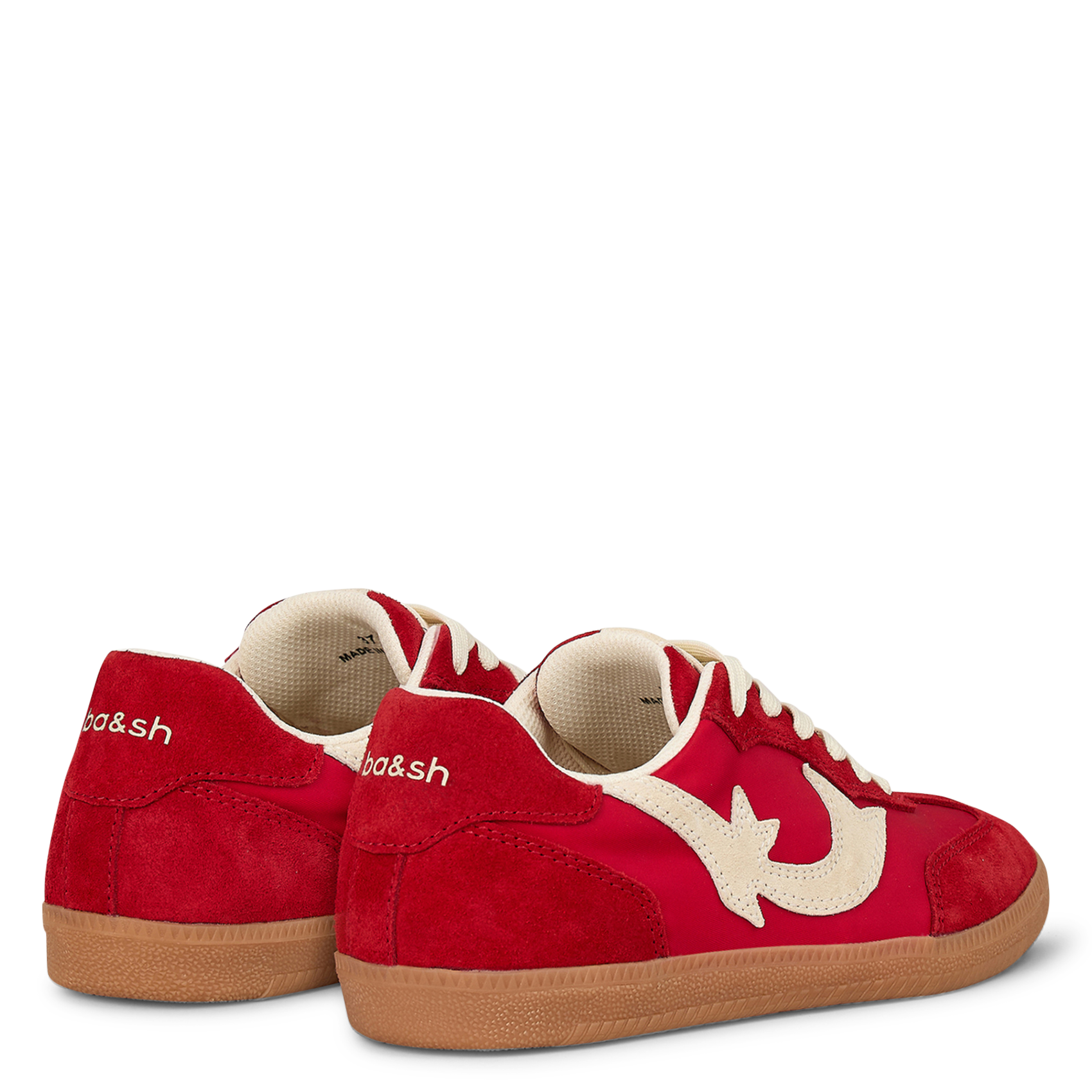 Baskets basses en cuir BA&SH Rouge
