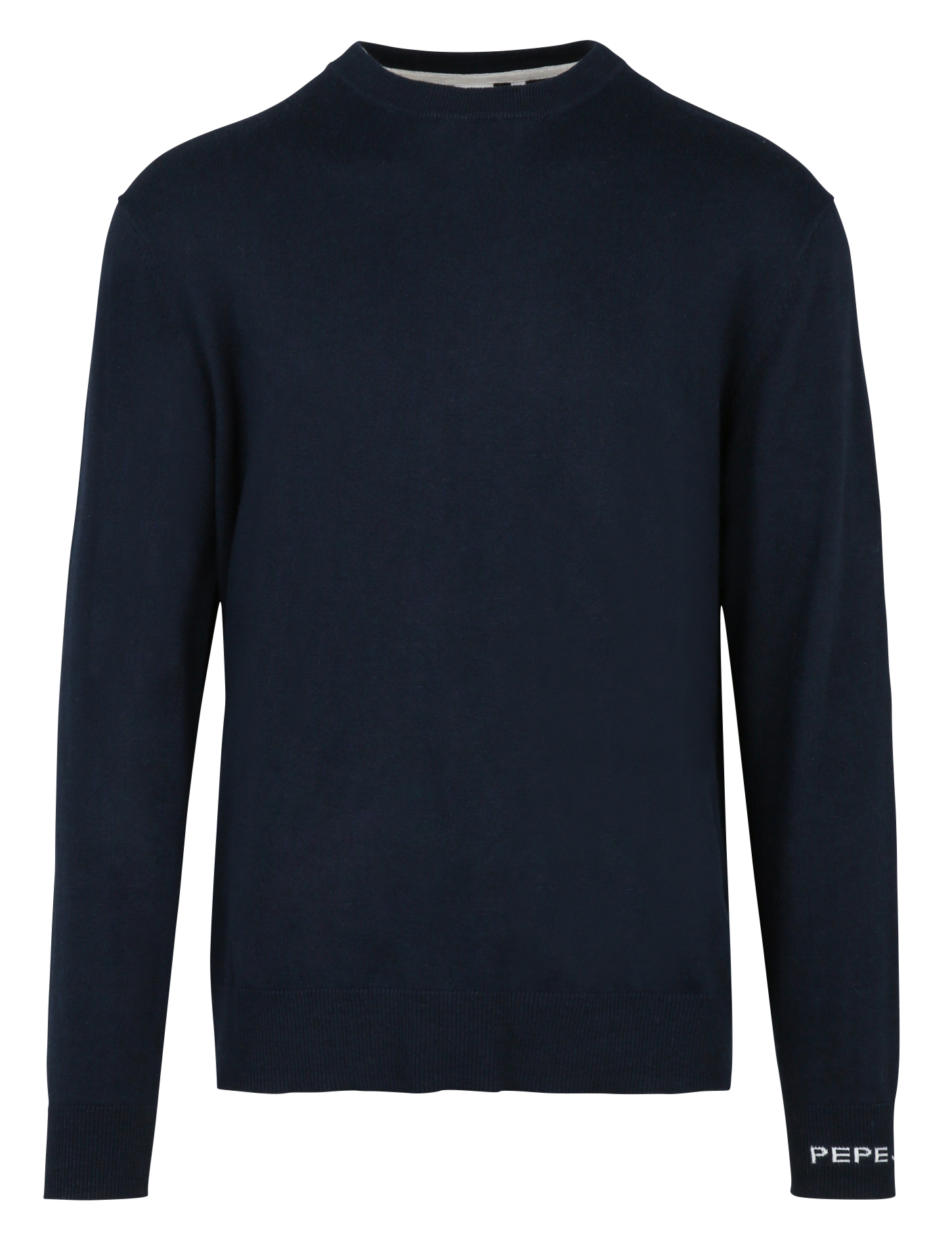Round neck straight fit sweater in cotton and cashmere PEPE JEANS Blue