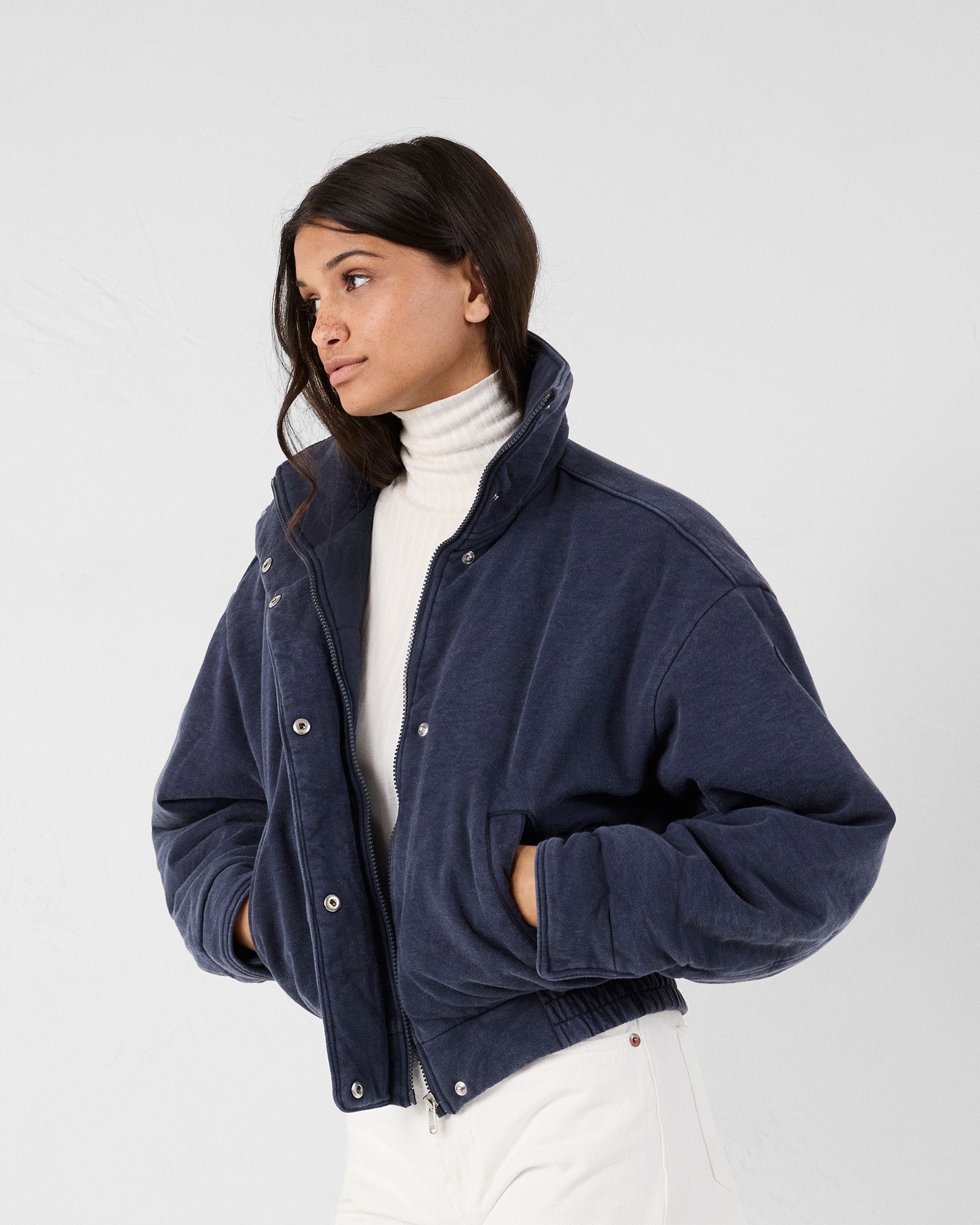 Dory jersey bomber jacket JOTT Blue